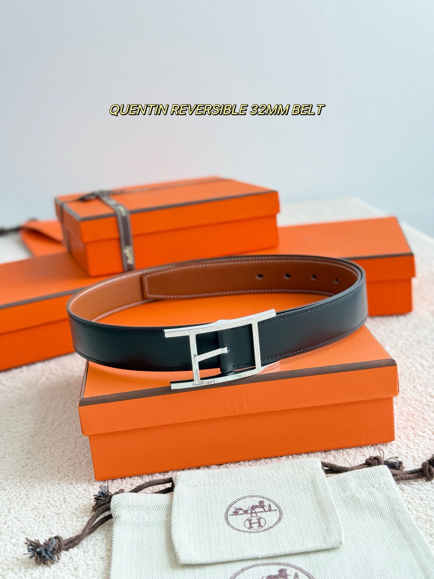  ❤️‍🆕QUENTIN REVERSIBLE 32MM BELT❤️‍🆕