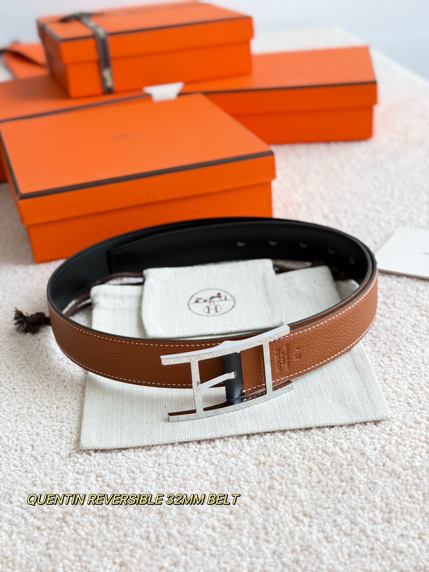  ❤️‍🆕QUENTIN REVERSIBLE 32MM BELT❤️‍🆕