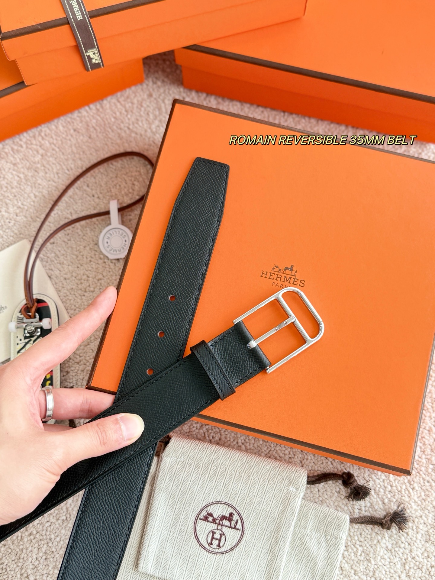 Hermès 宽 3.5cm · 代购级 爱马仕 35 BELT 爱马仕 针扣 Epsom皮打造 男女通用 腰带 选择 简约 适合商务和休闲场合 产品手感细腻 不仅是实用配饰 更是身份与品味的象征