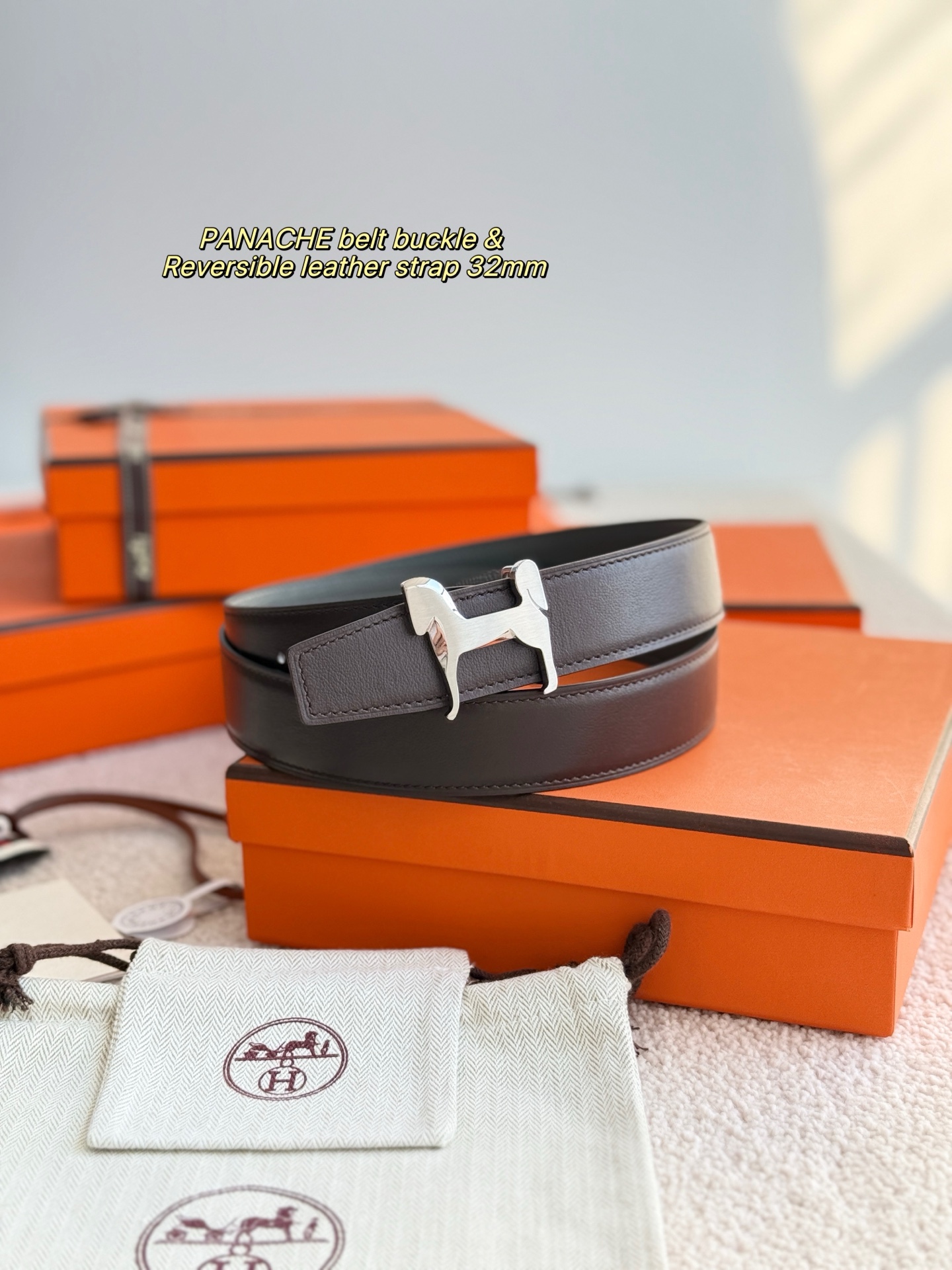 爱马仕 Hermès 高定典藏奢华工坊高定皮带腰带配饰 #5E87402D 5