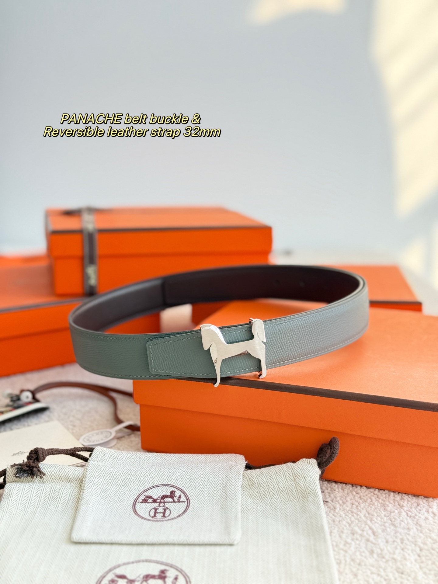 爱马仕 Hermès 高定典藏奢华工坊高定皮带腰带配饰 #5E87402D 3