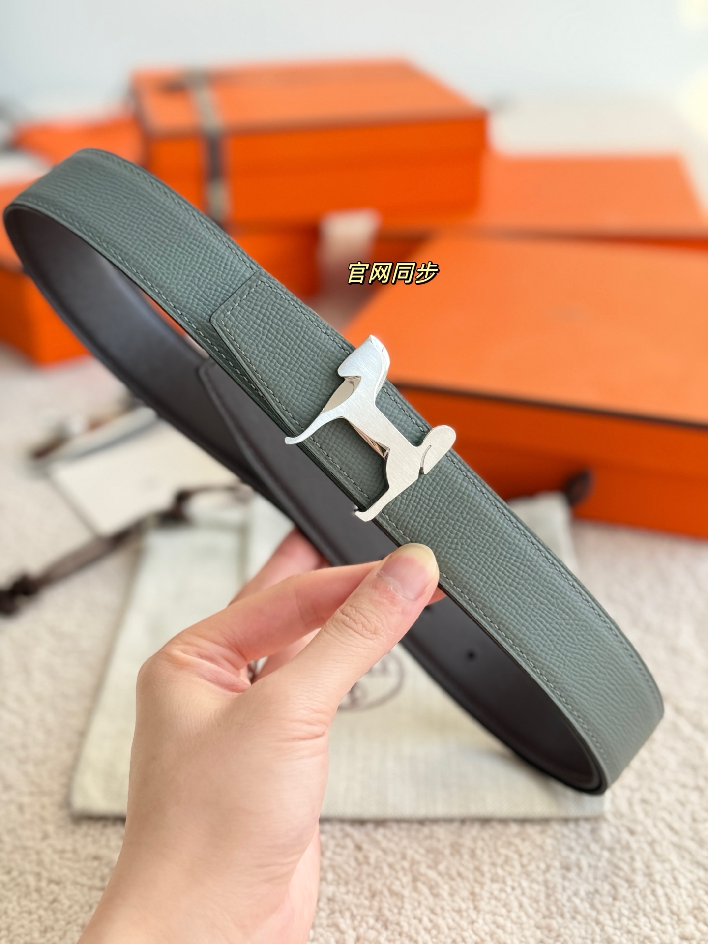 爱马仕 Hermès 高定典藏奢华工坊高定皮带腰带配饰 #5E87402D 7