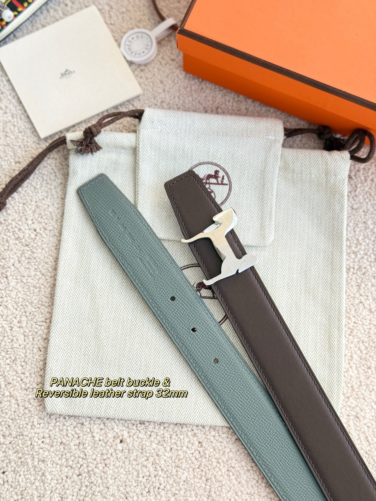 爱马仕 Hermès 高定典藏奢华工坊高定皮带腰带配饰 #5E87402D 4