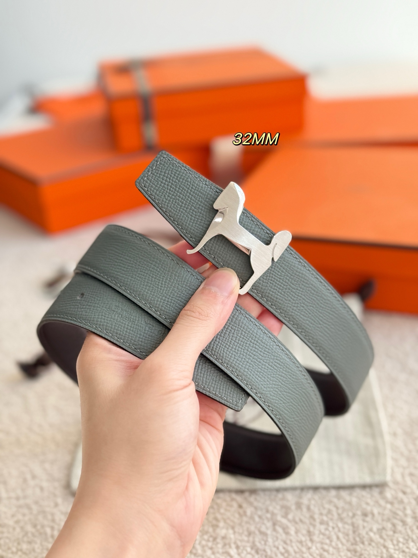 爱马仕 Hermès 高定典藏奢华工坊高定皮带腰带配饰 #5E87402D 8