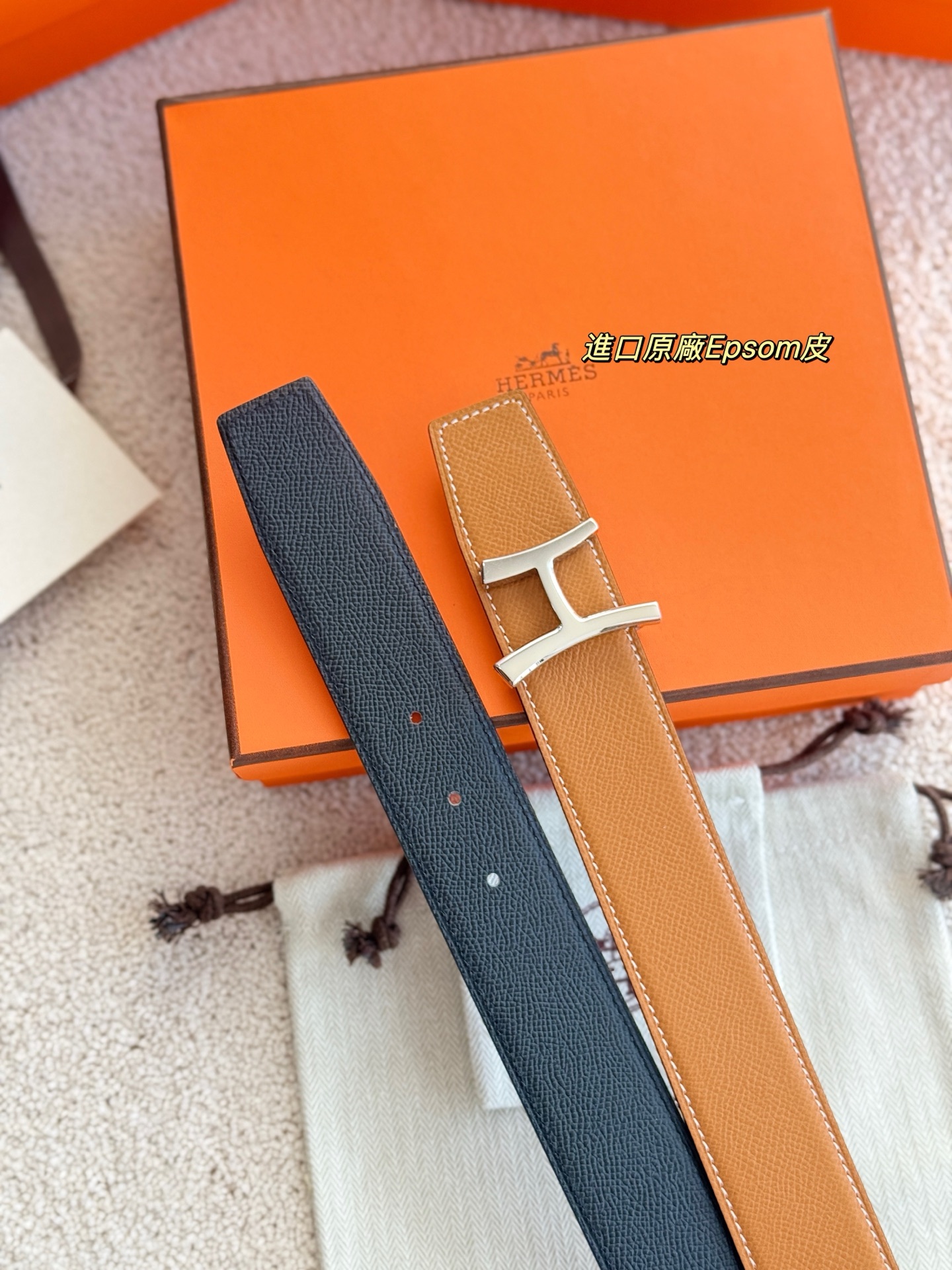 ❤️款 SCRIPT 精品五金 搭配进口EPsom皮 宽度38MM 以其精湛工艺高品质材料和经典设计备受