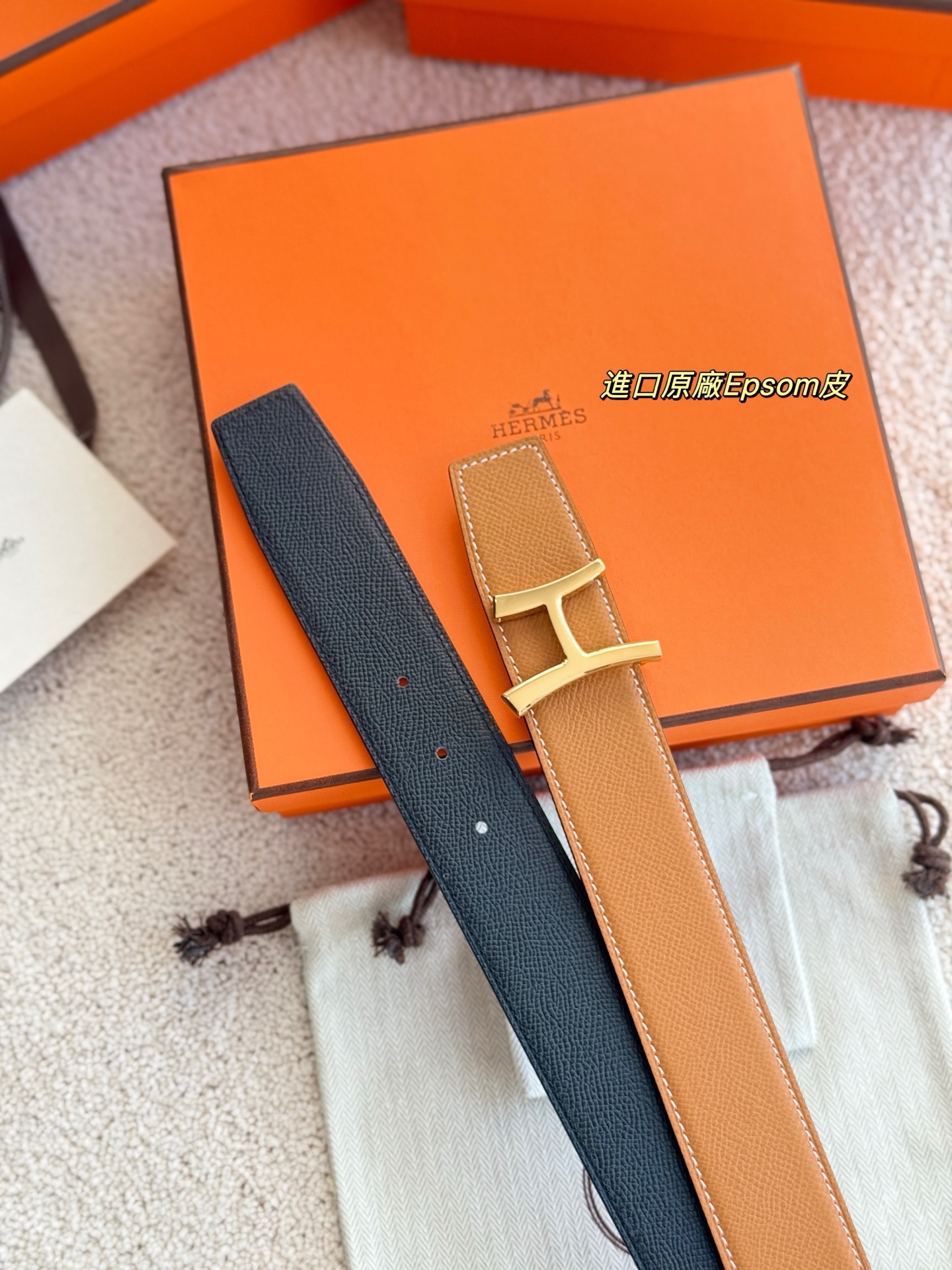 ❤️款 SCRIPT 精品五金 搭配进口EPsom皮 宽度38MM 以其精湛工艺高品质材料和经典设计备受
