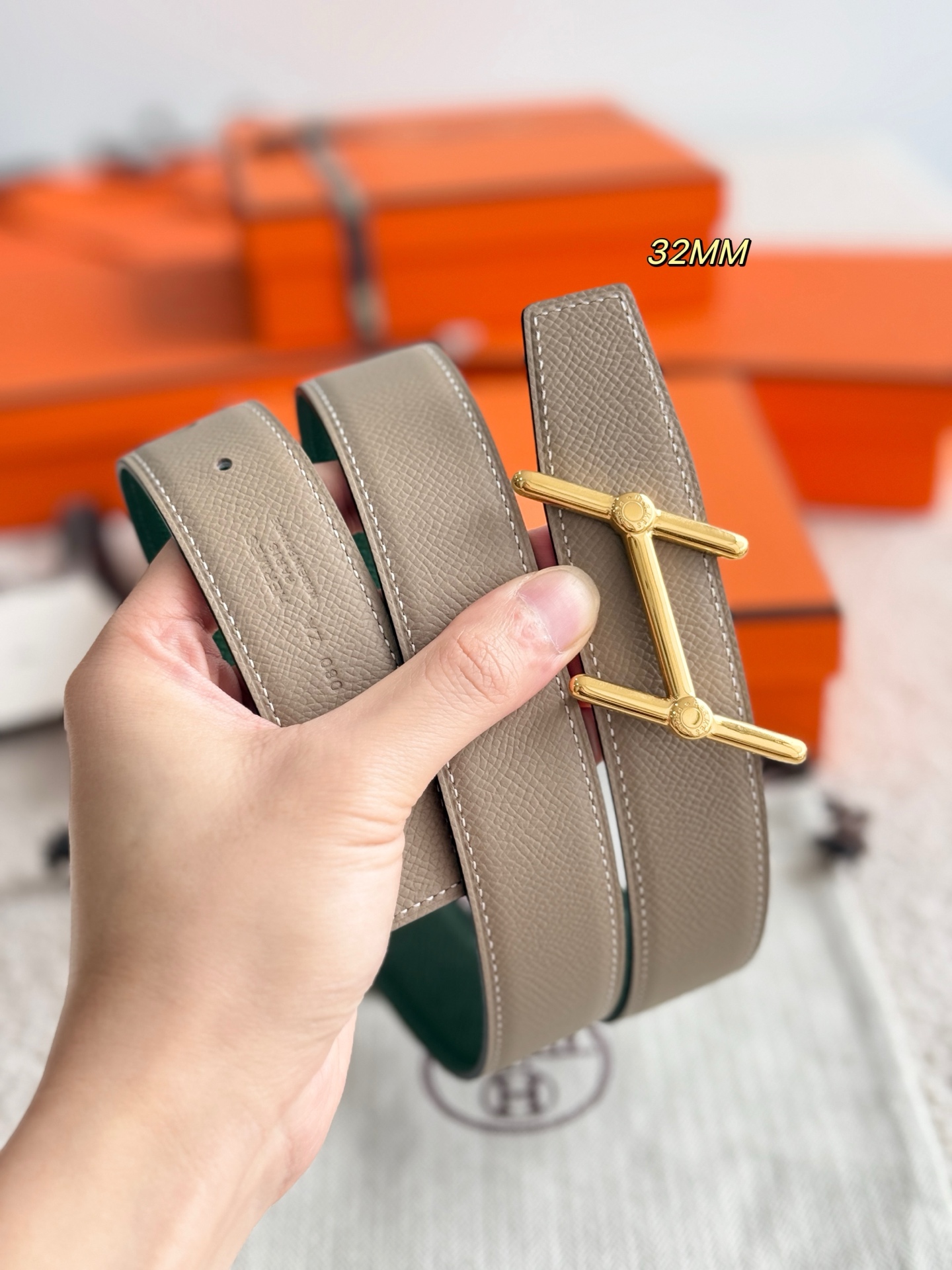 诺悠翩雅 Loro Piana 高定典藏奢华工坊高定皮带腰带配饰 #43B17AA6 5