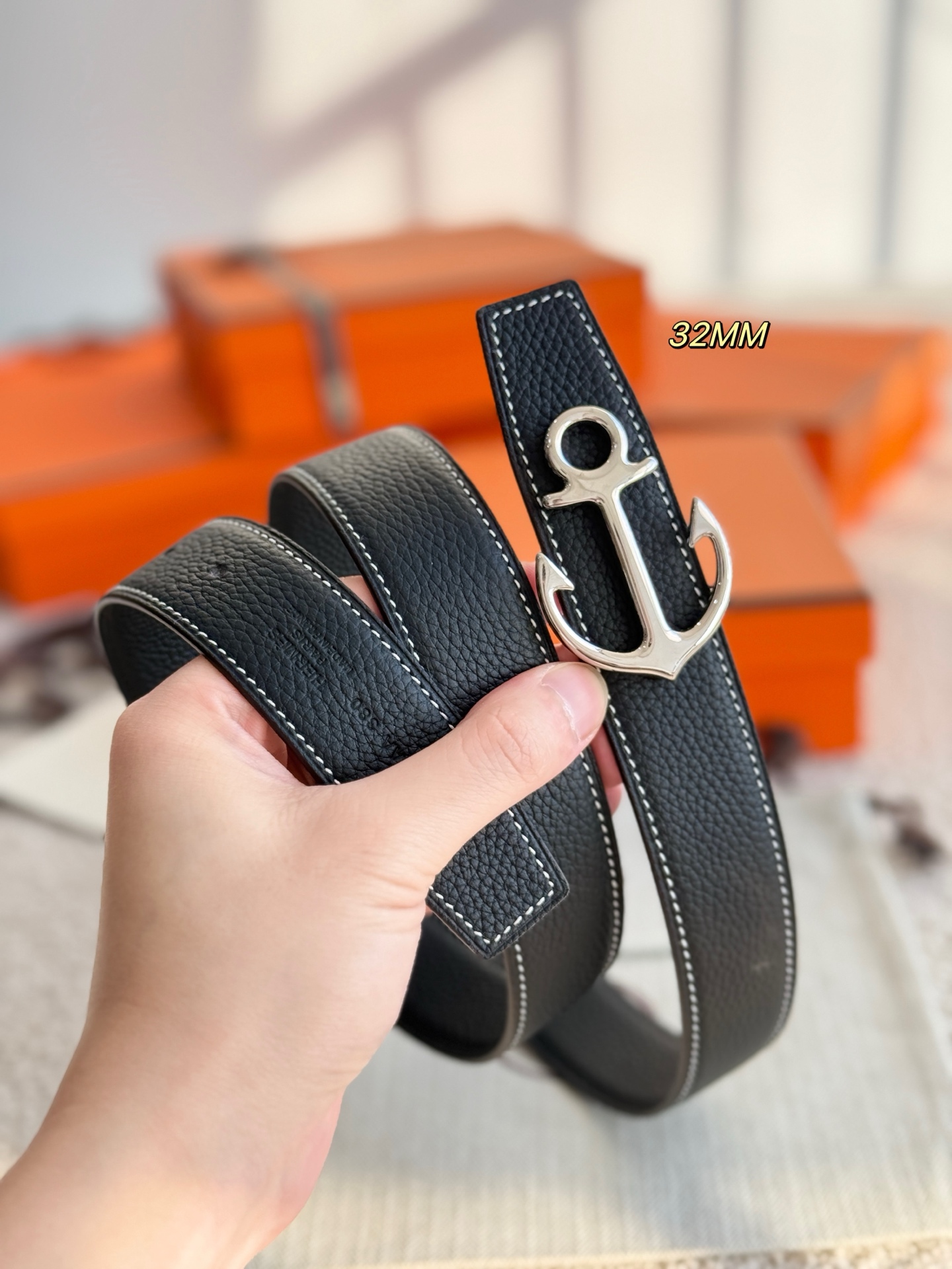 伯尔鲁帝 Berluti 高定典藏奢华工坊高定皮带腰带配饰 #D1A8E150 7