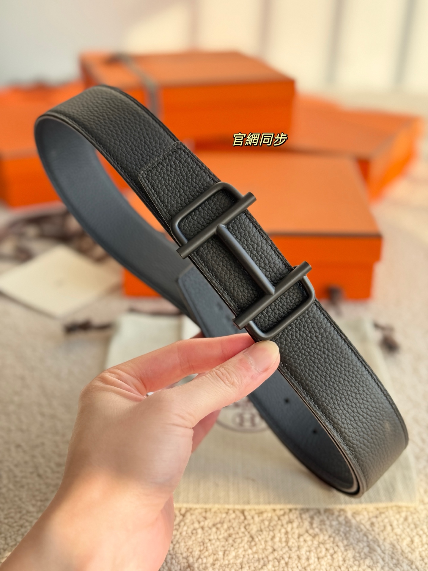 Hermes Style Leather Men's Belts Men's Belts Men's Belt detail image 4 from source 766392