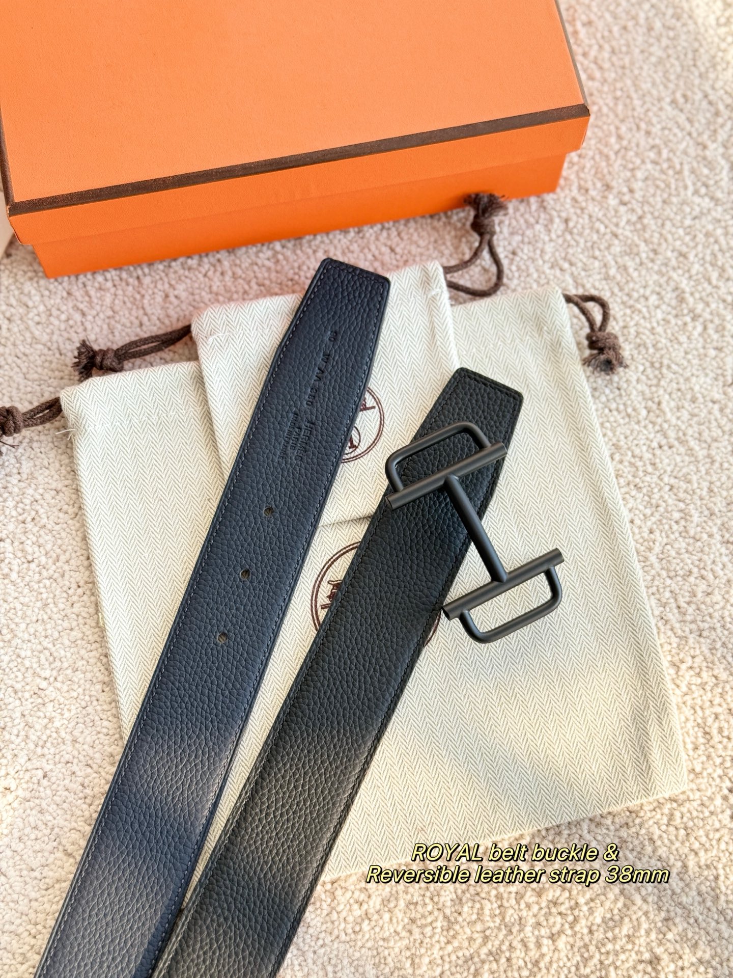 Hermes Style Leather Men's Belts Lookbook Reference image 2