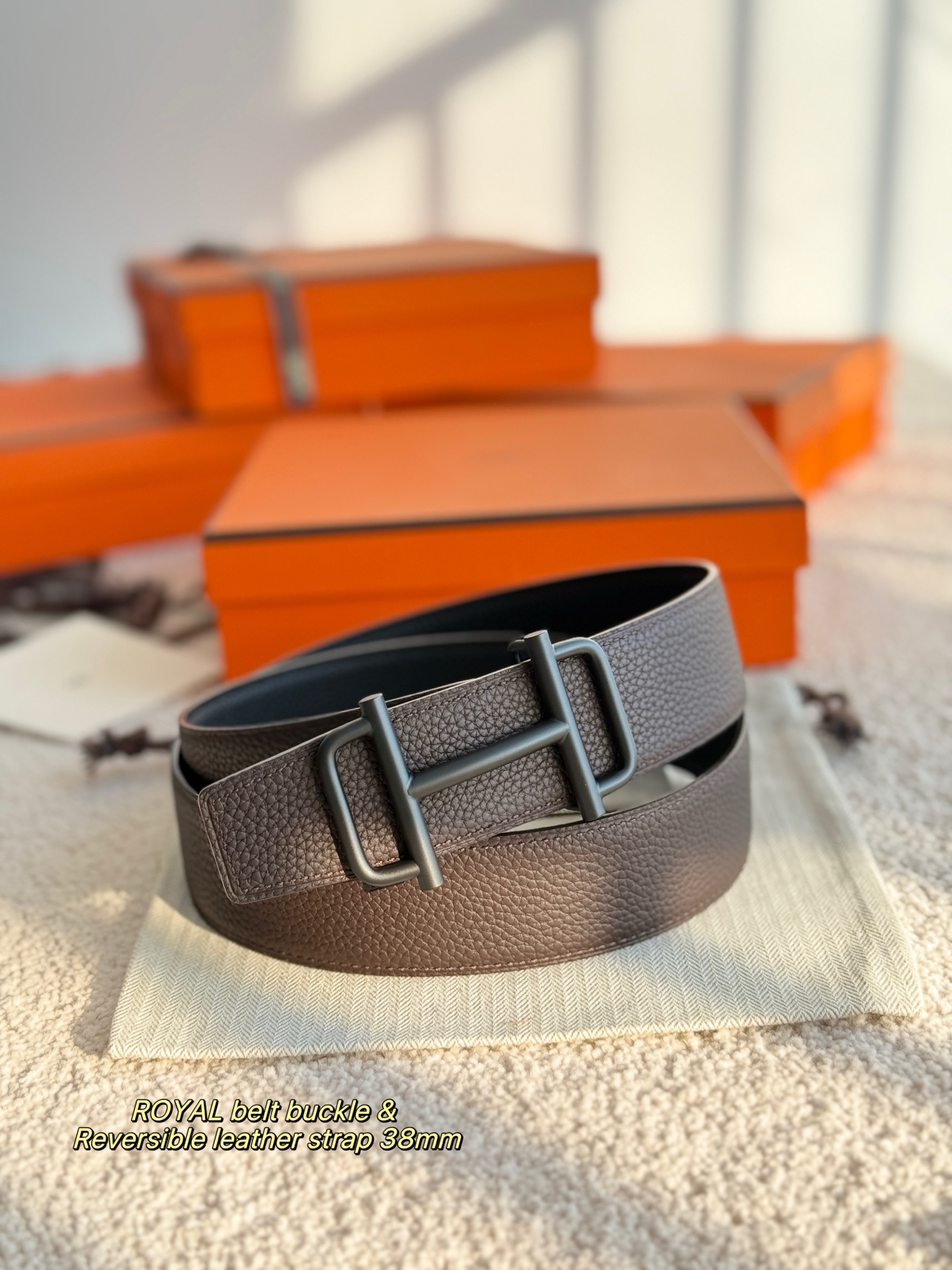 Hermes Style Leather Men's Belts Men's Belts Men's Belt detail image 7 from source 766393