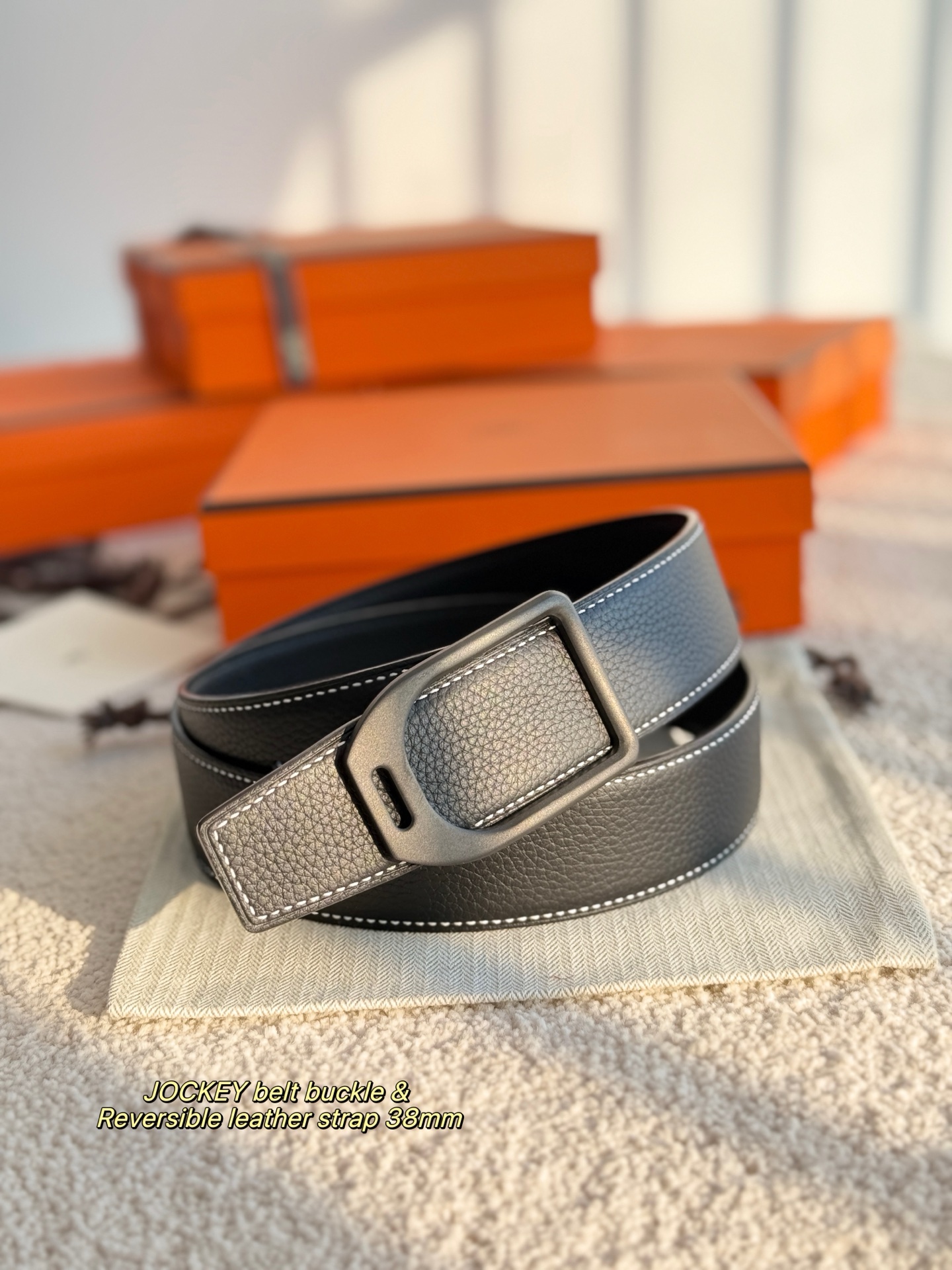 Hermes Style Leather Men's Belts Men's Belts Men's Belt detail image 7 from source 766394
