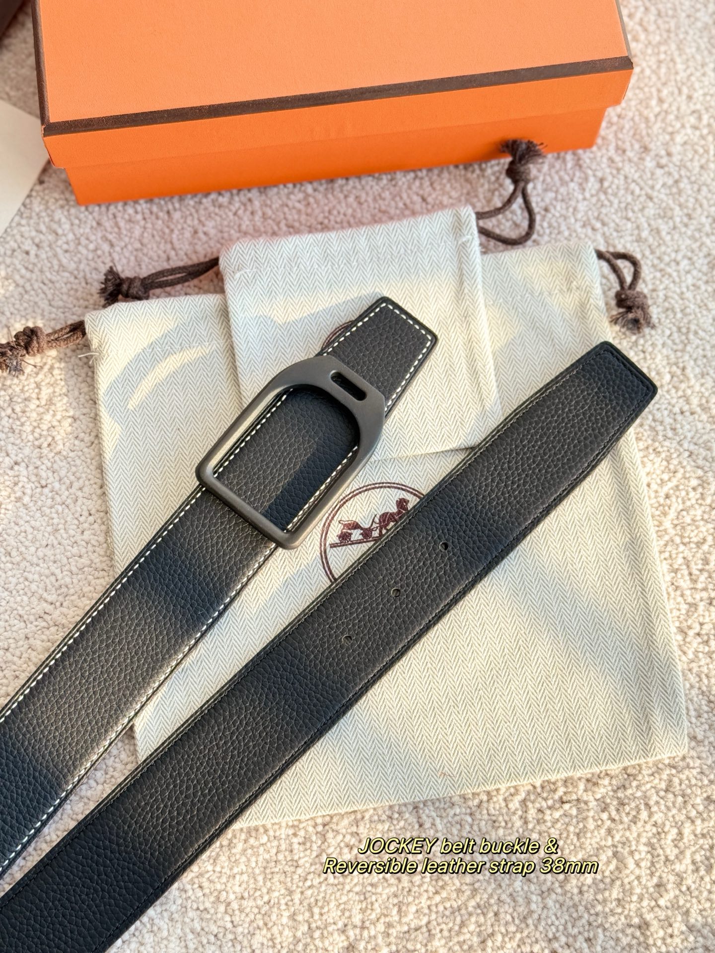 Hermes Style Leather Men's Belts Men's Belts Men's Belt detail image 8 from source 766394