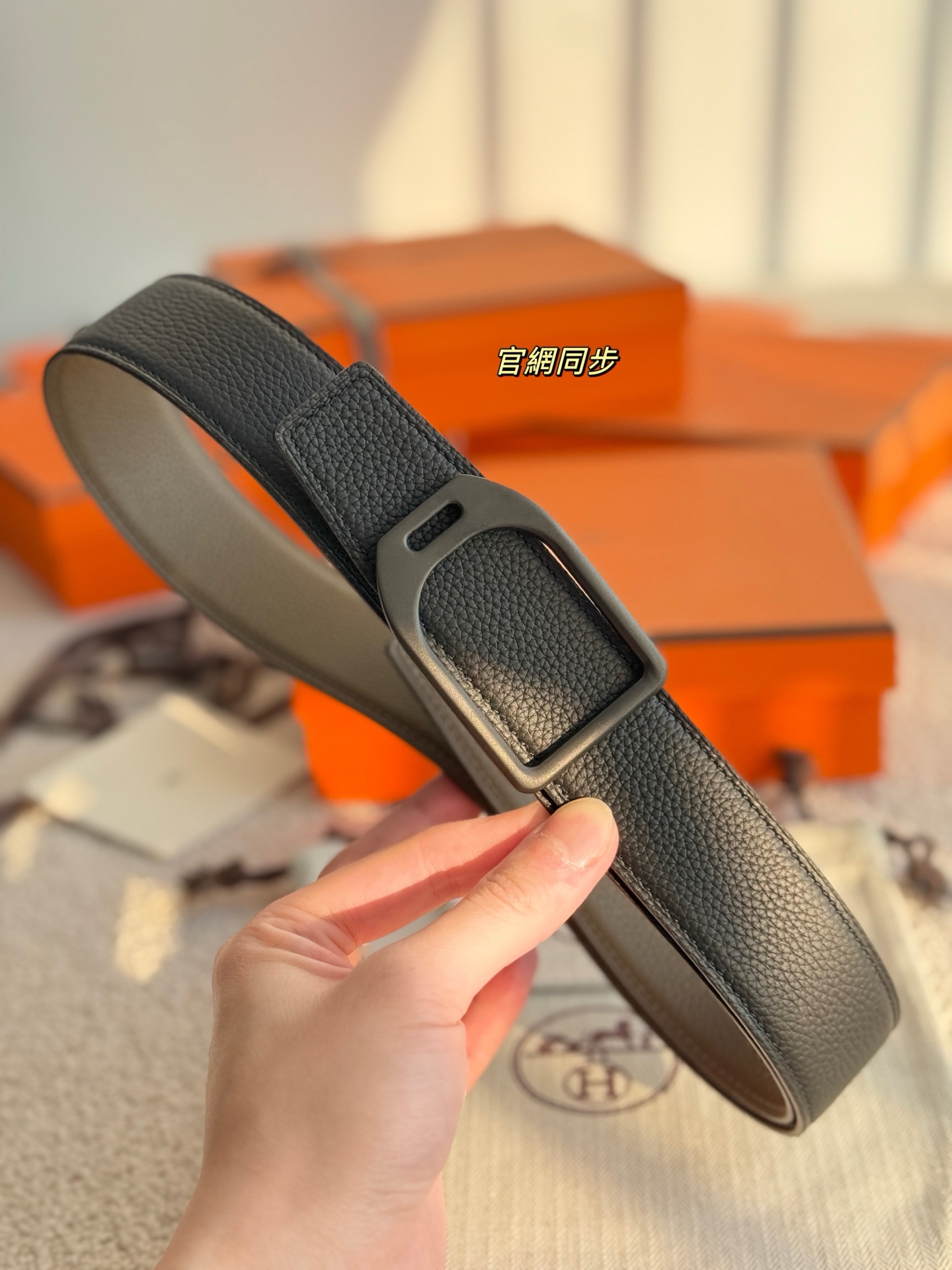 Hermes Style Leather Men's Belts Men's Belts Men's Belt detail image 4 from source 766395