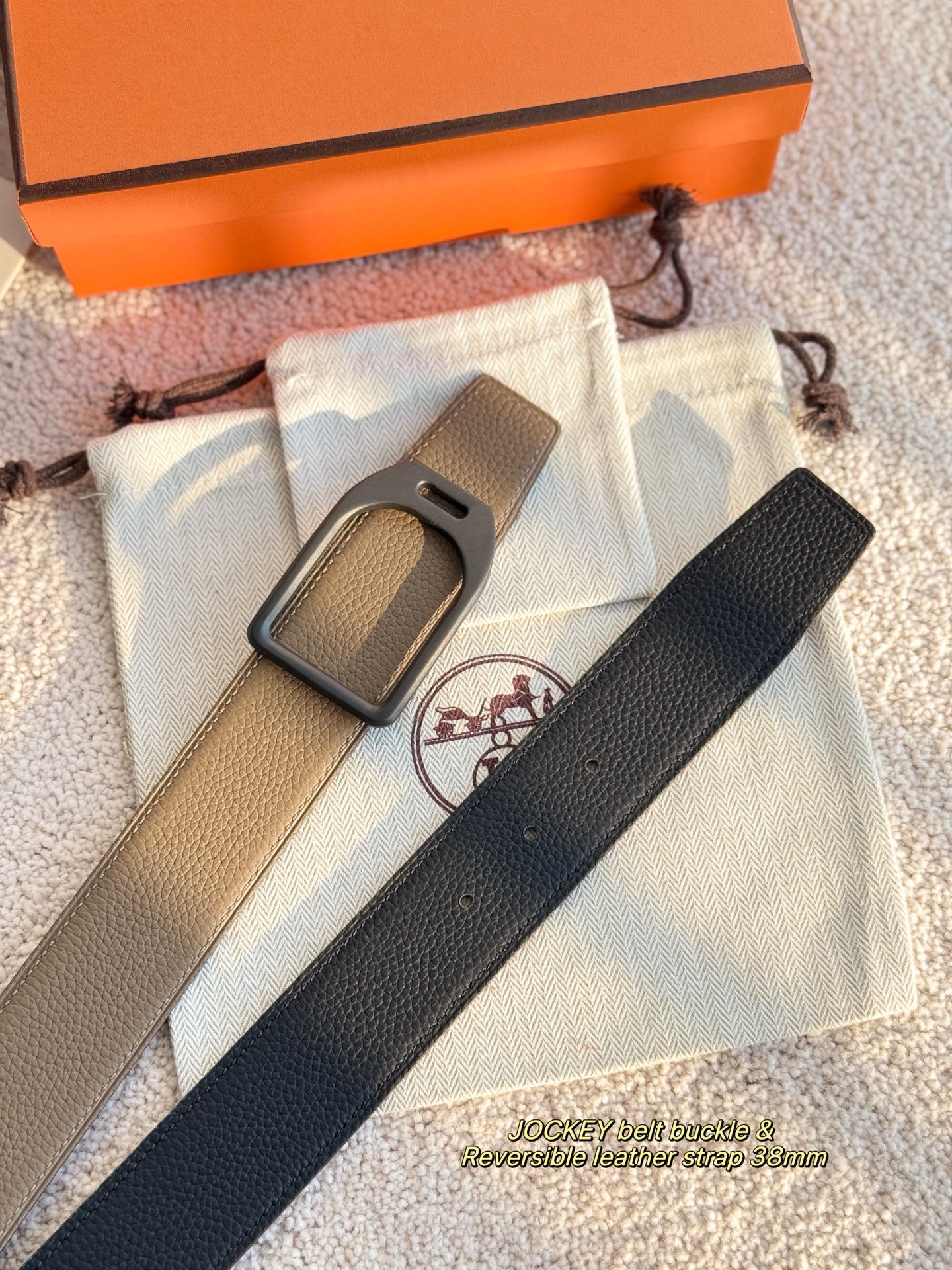 Hermes Style Leather Men's Belts Men's Belts Men's Belt detail image 8 from source 766395