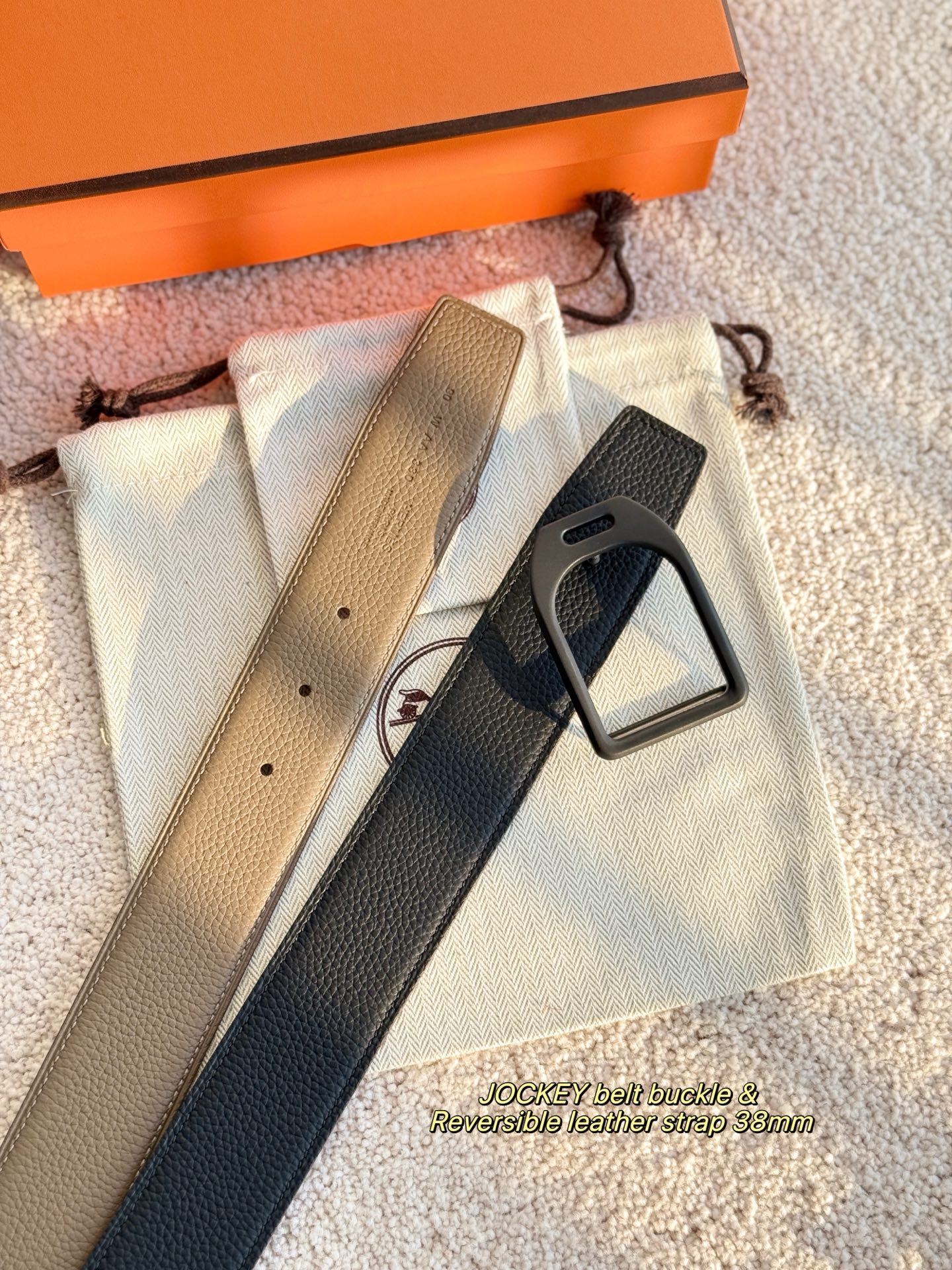 Hermes Style Leather Men's Belts Lookbook Reference image 2