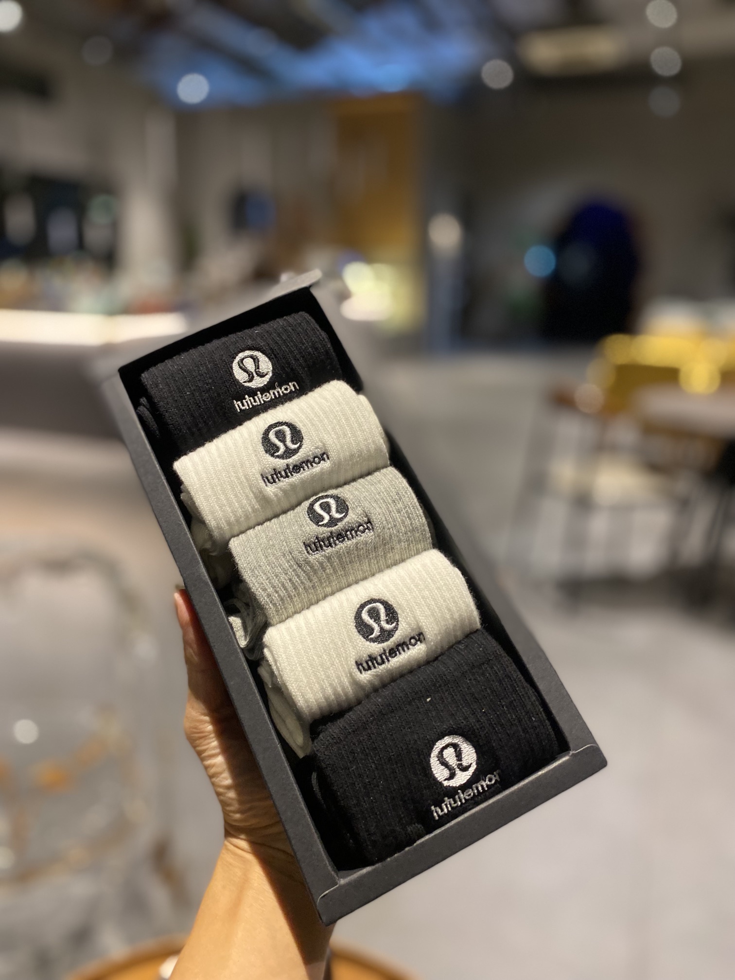lulu袜一盒5双装lululemo*n 7