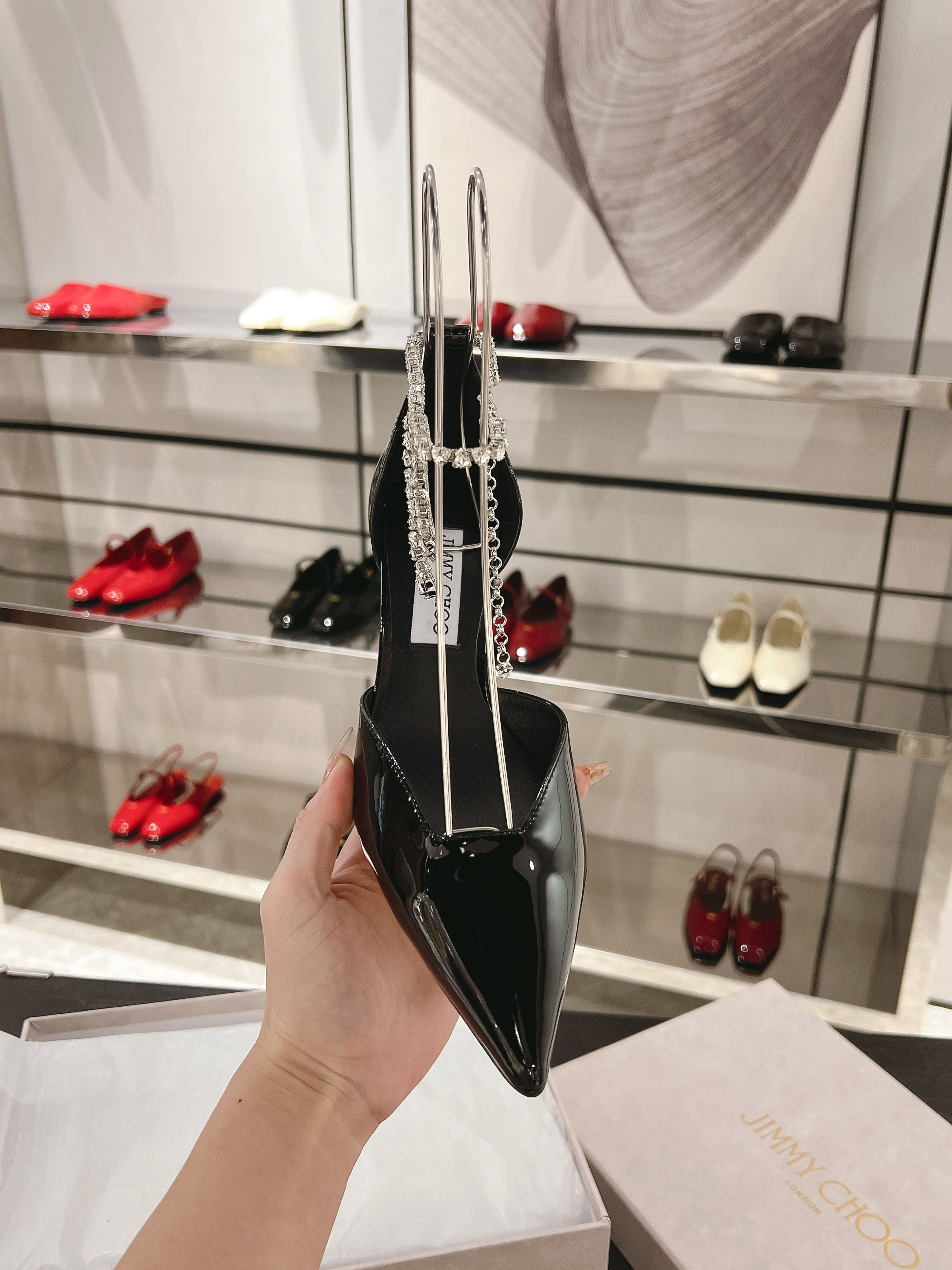 NO:247948,SAEDA 65 series fabric patent leather inner sheepskin heel height 65mm Size 35-41 40 41 No return or replacement Grid, high heels sandals, sandals, high heels, sheepskin19860909SAEDA 65系列 面料漆皮 内里羊皮 跟高65mm 尺码35-41 40 41不退不换 格,高跟鞋凉鞋,sandals,high heels,sheepskin,Women's Shoes