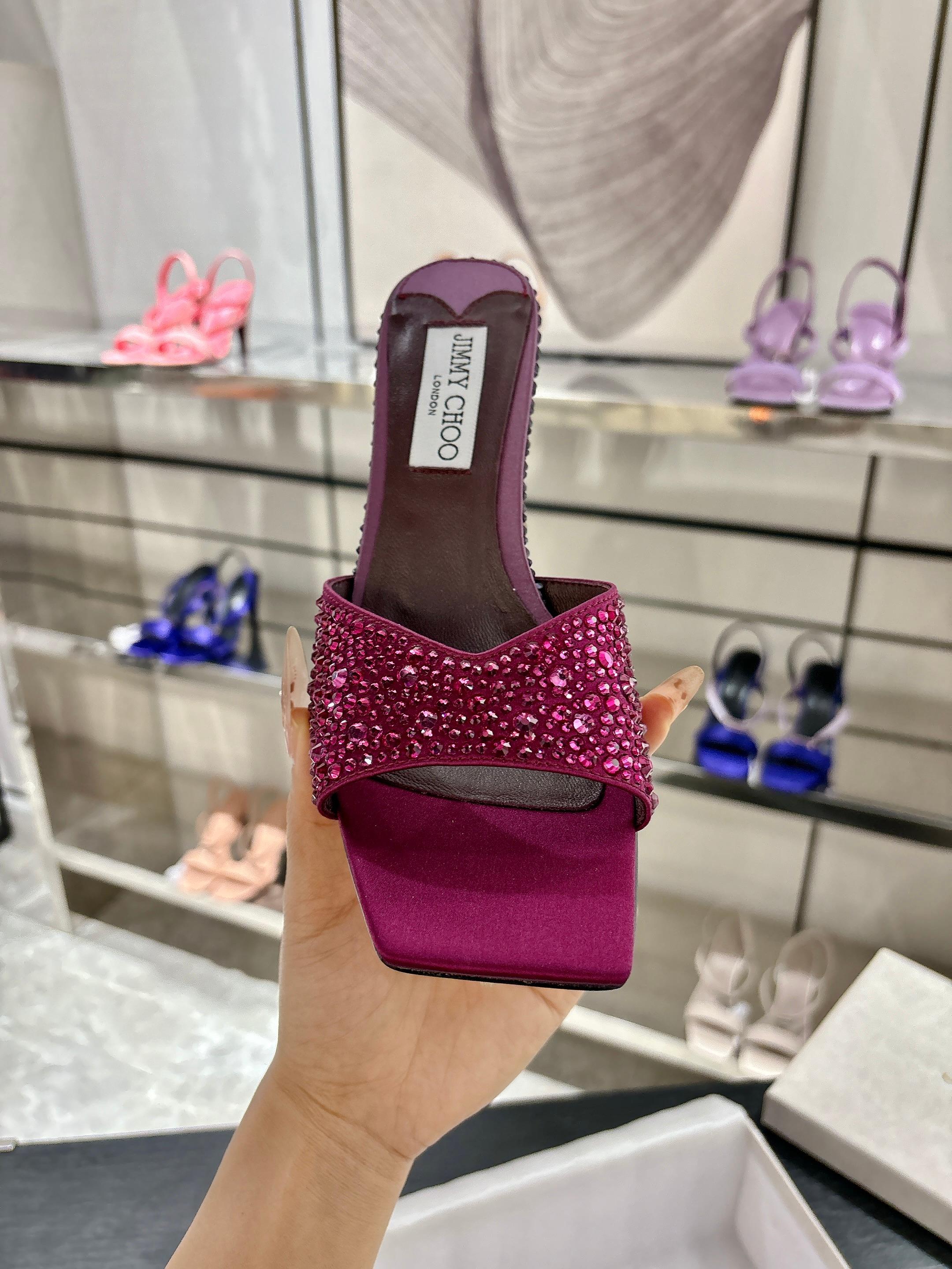 Сандалии женские Jimmy Choo Skye 70 со стразами