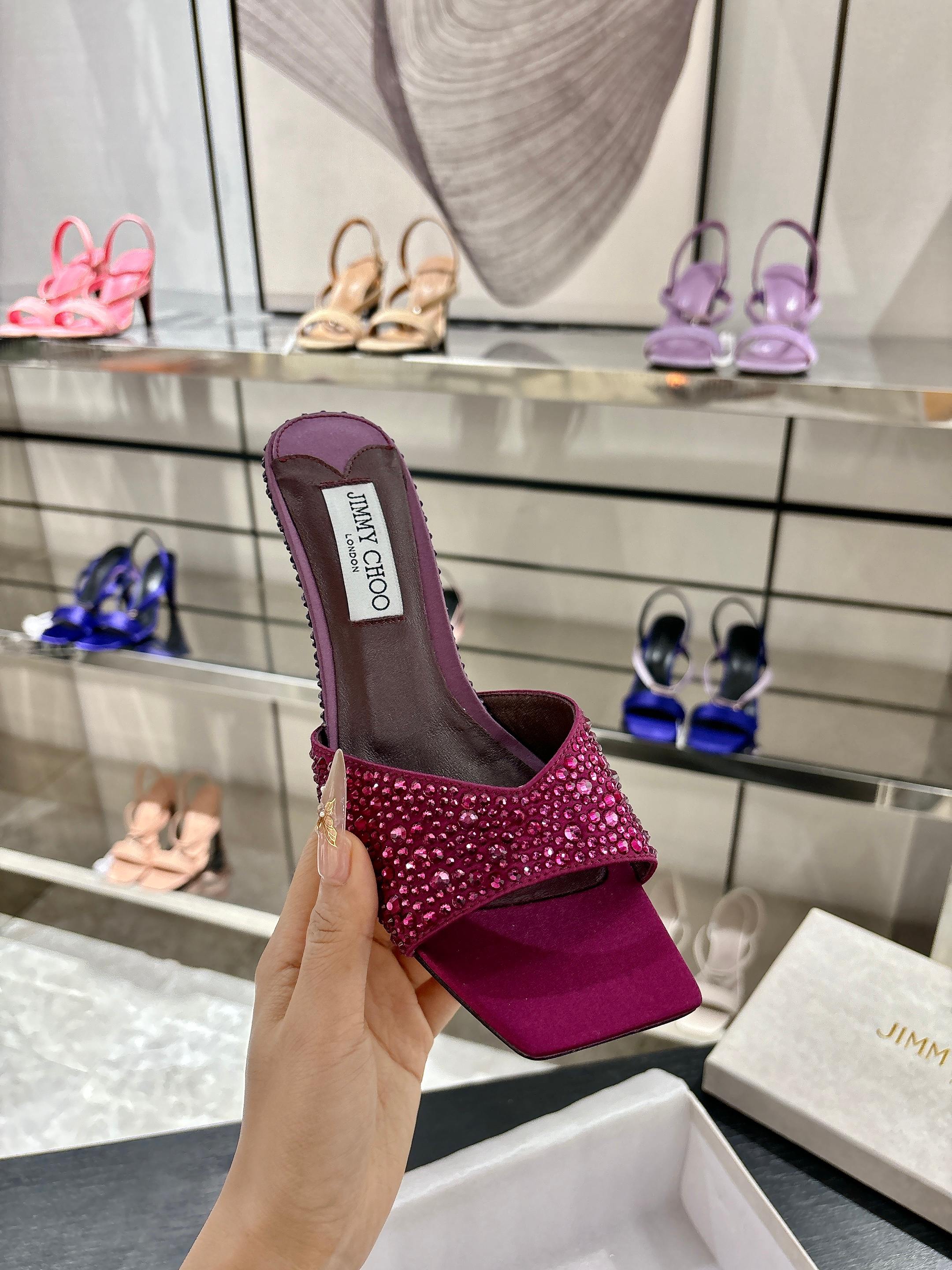 Сандалии женские Jimmy Choo Skye 70 со стразами