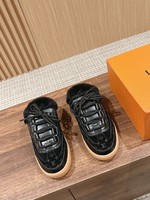 Louis Vuitton Shoes Half Slippers Designer 7 Star Replica
 Splicing Calfskin Chamois Cowhide Rubber Wool Fall/Winter Collection Mini