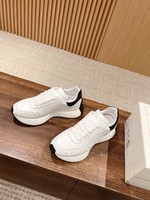 Alexander McQueen Shoes Sneakers First Top
 White Cowhide Patent Leather Spring Collection