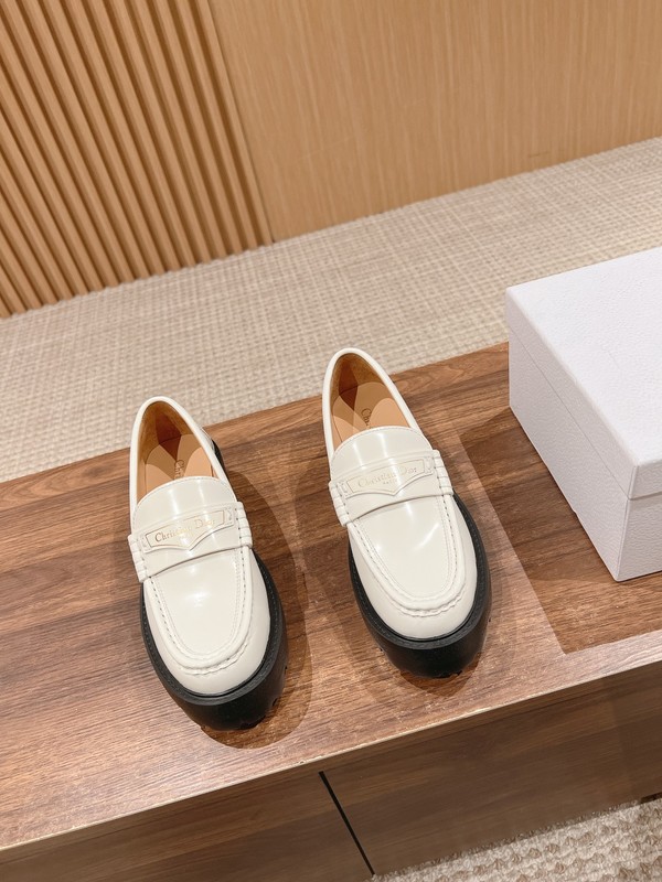 Dior Shoes Loafers Gold Spring/Summer Collection