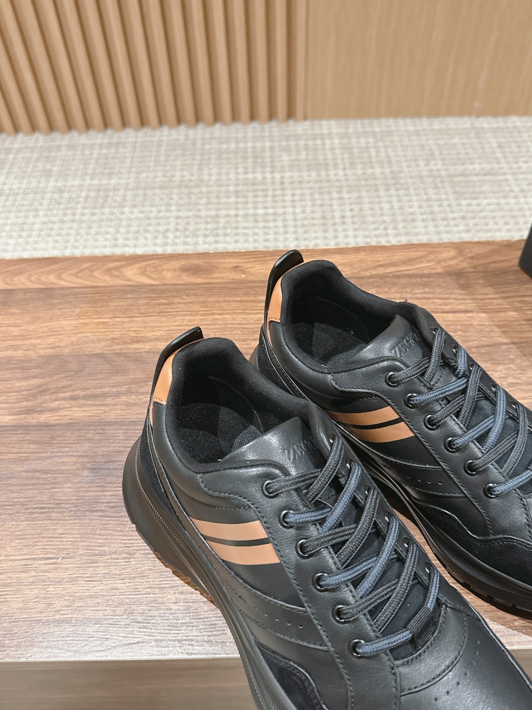 ZEGNA# Jenia Leather Sports Shoes: Dynamic Support and Personality, High-Tech Design - 图片 6