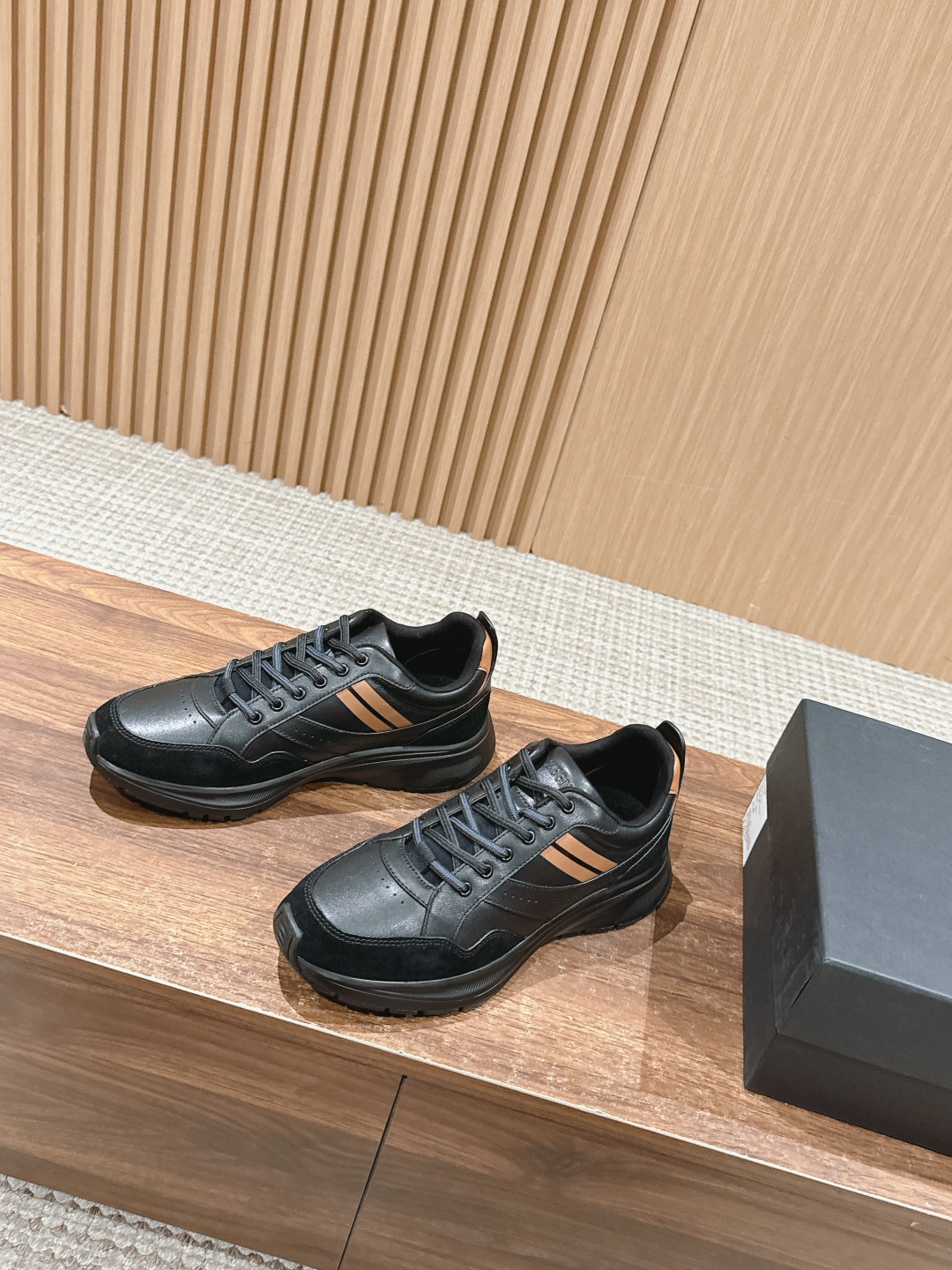 ZEGNA# Jenia Leather Sports Shoes: Dynamic Support and Personality, High-Tech Design - 图片 2