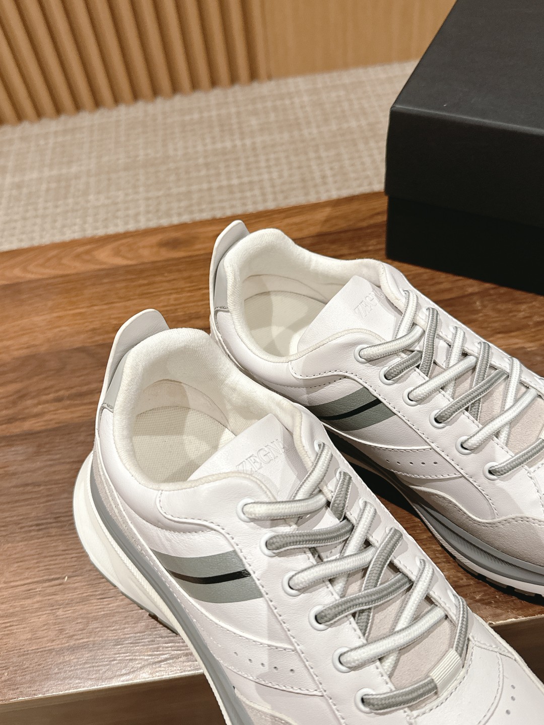 ZEGNA# Jenia Leather Sports Shoes: Dynamic Support and Style for Athletes - 图片 6