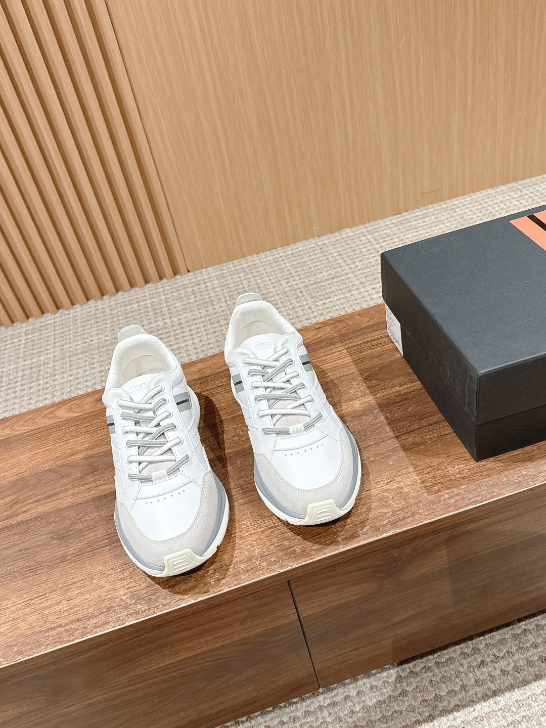 ZEGNA# Jenia Leather Sports Shoes: Dynamic Support and Style for Athletes - 图片 1