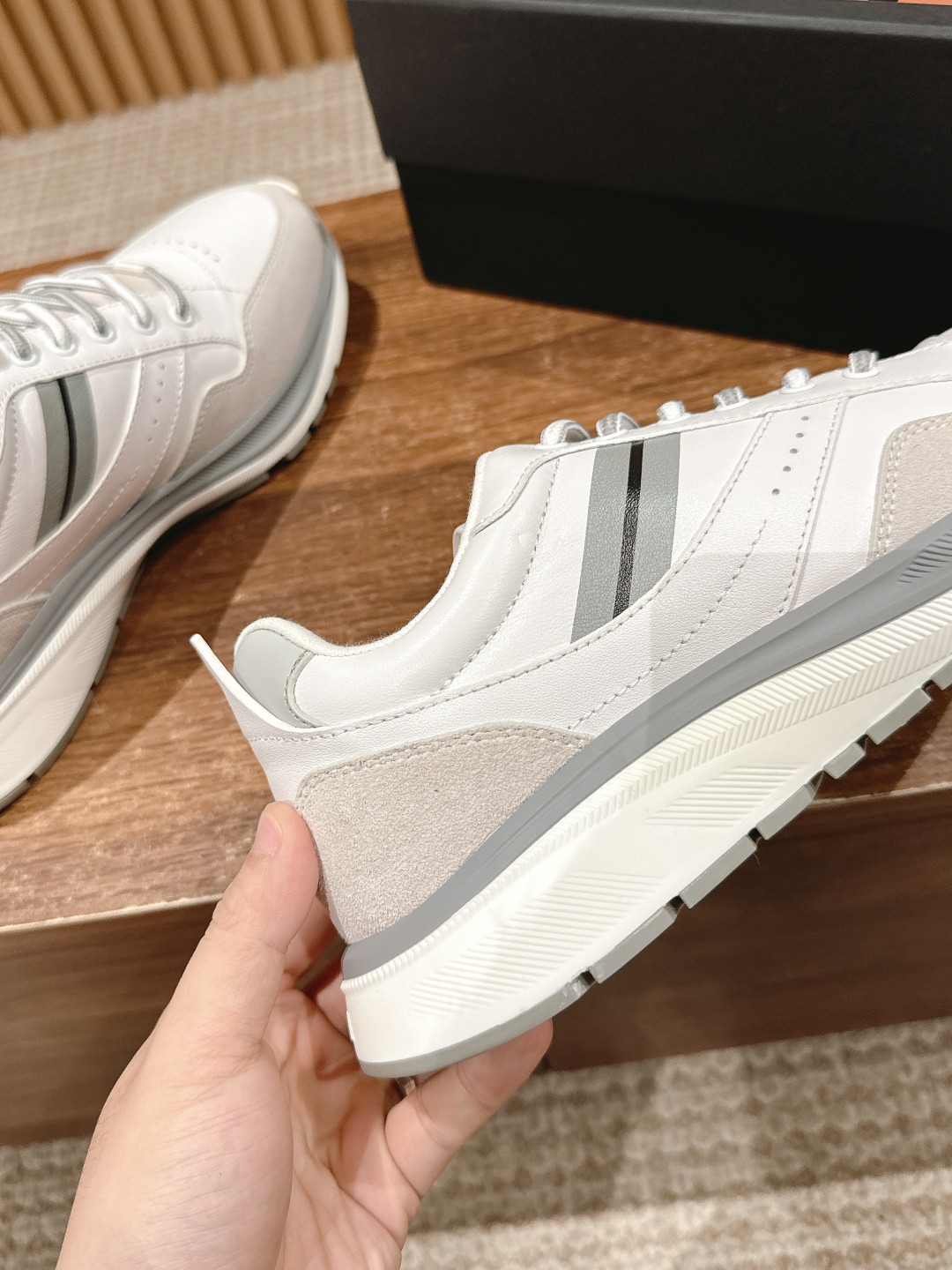 ZEGNA# Jenia Leather Sports Shoes: Dynamic Support and Style for Athletes - 图片 8