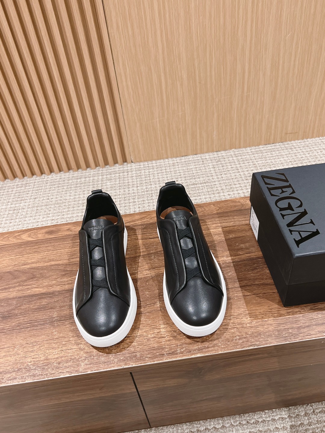 Ermenegildo Zegna Couture Sneakers: Triple Stitch Detail, High Quality, Comfortable Footwear - 图片 1