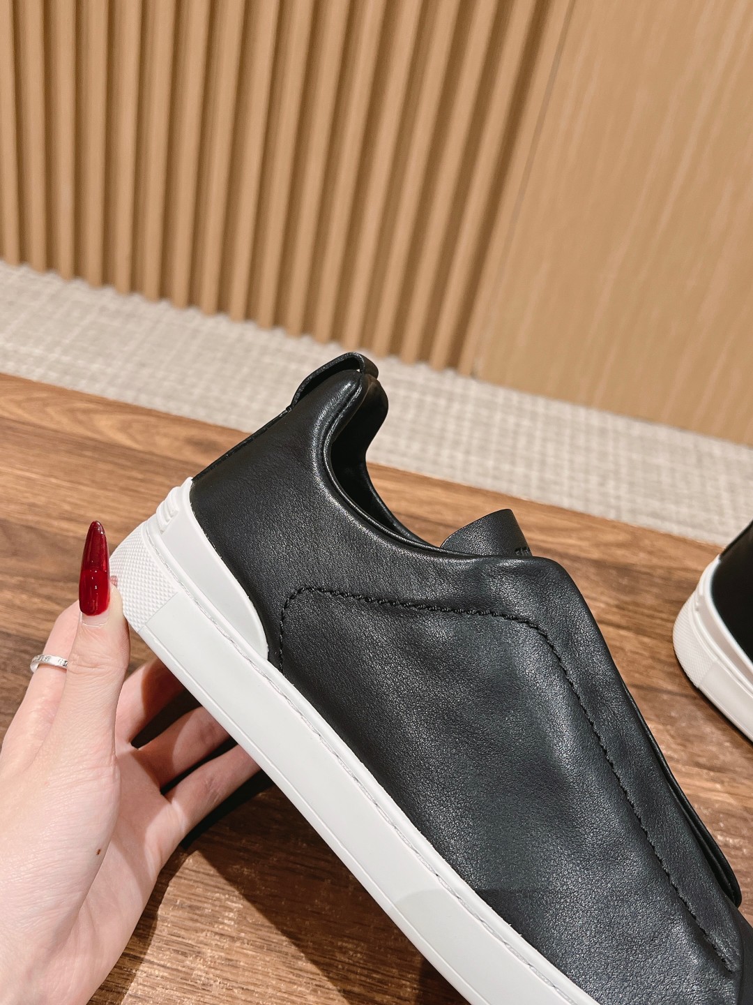Ermenegildo Zegna Couture Sneakers: Triple Stitch Detail, High Quality, Comfortable Footwear - 图片 7