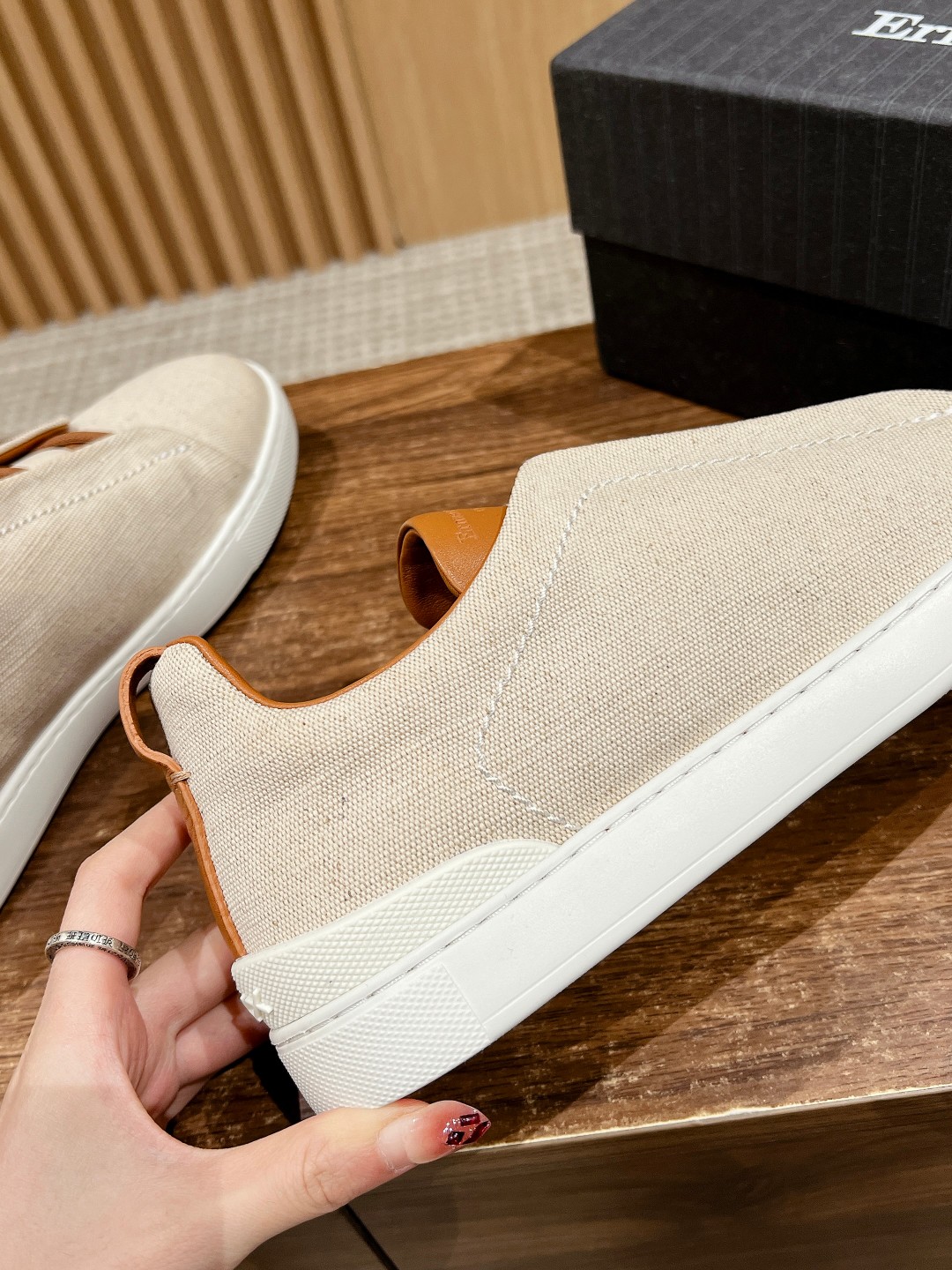 Ermenegildo Zegna Sustainable Wool Triple Stitch Sneakers – Genia/ZEGNA XXX Series - 图片 7