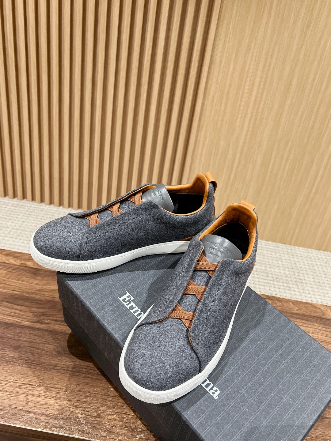Ermenegildo Zegna Sustainable Wool Triple Stitch Sneakers with Regenerative Materials - 图片 4