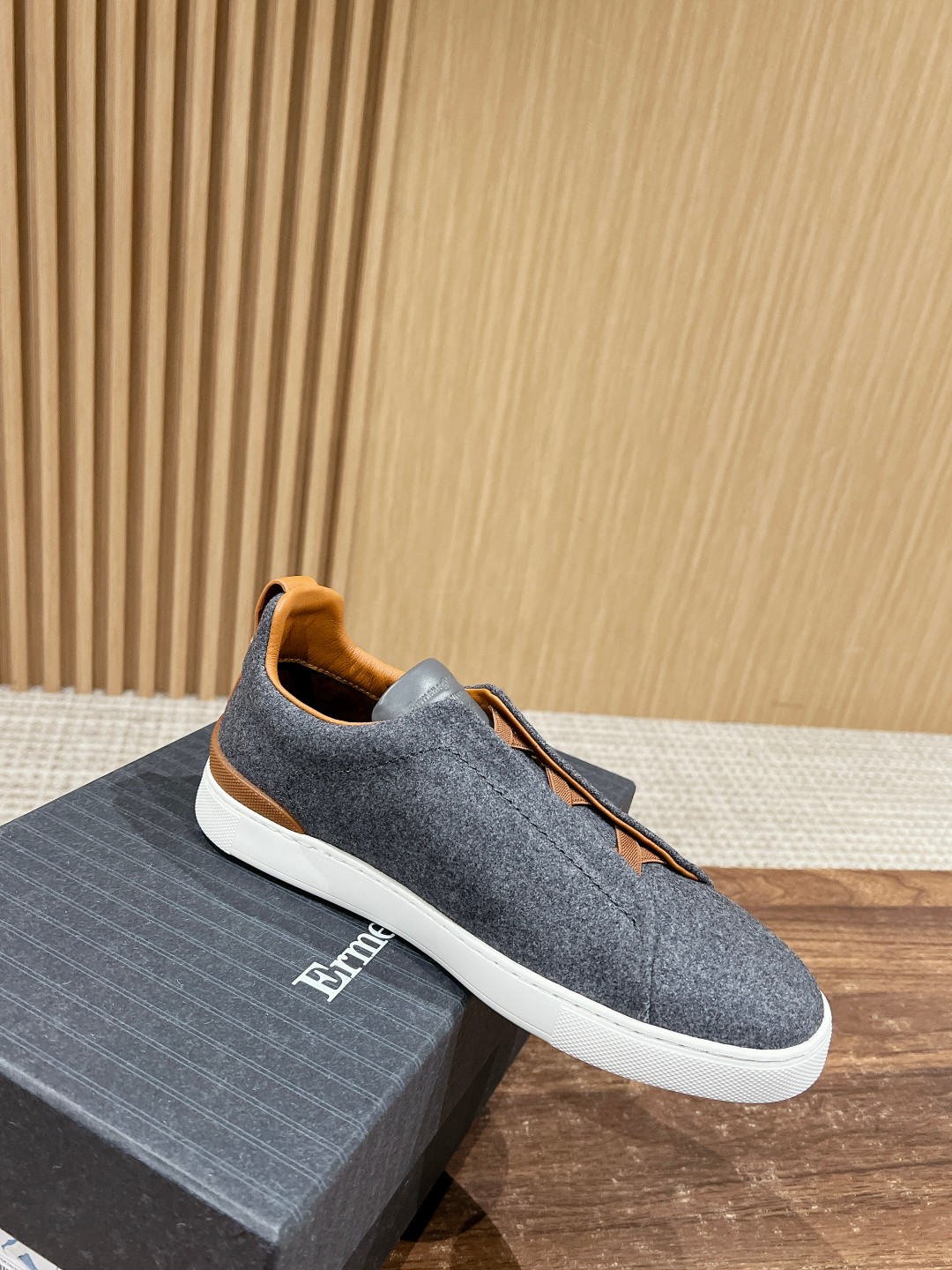 Ermenegildo Zegna Sustainable Wool Triple Stitch Sneakers with Regenerative Materials - 图片 3