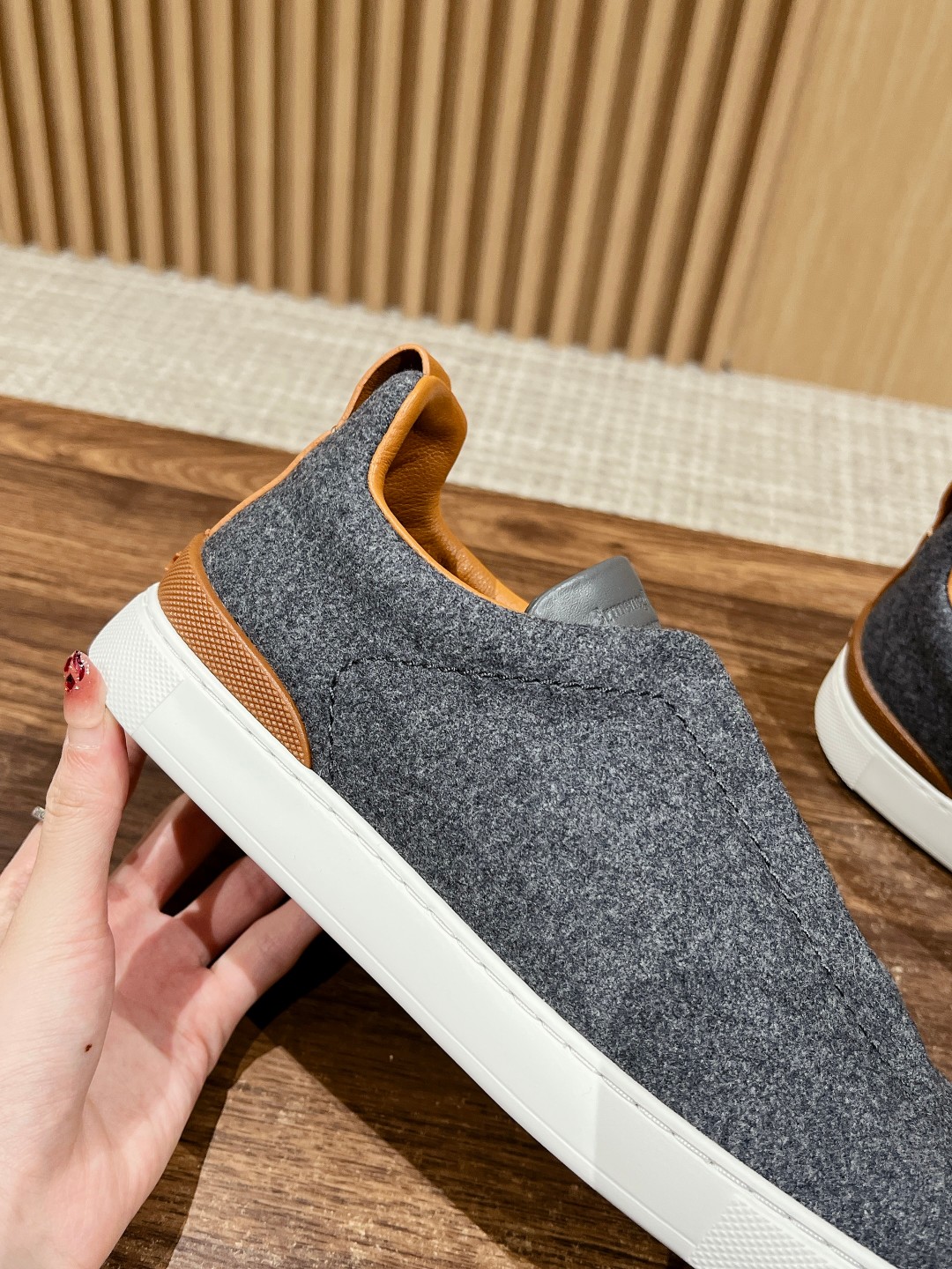 Ermenegildo Zegna Sustainable Wool Triple Stitch Sneakers with Regenerative Materials - 图片 8