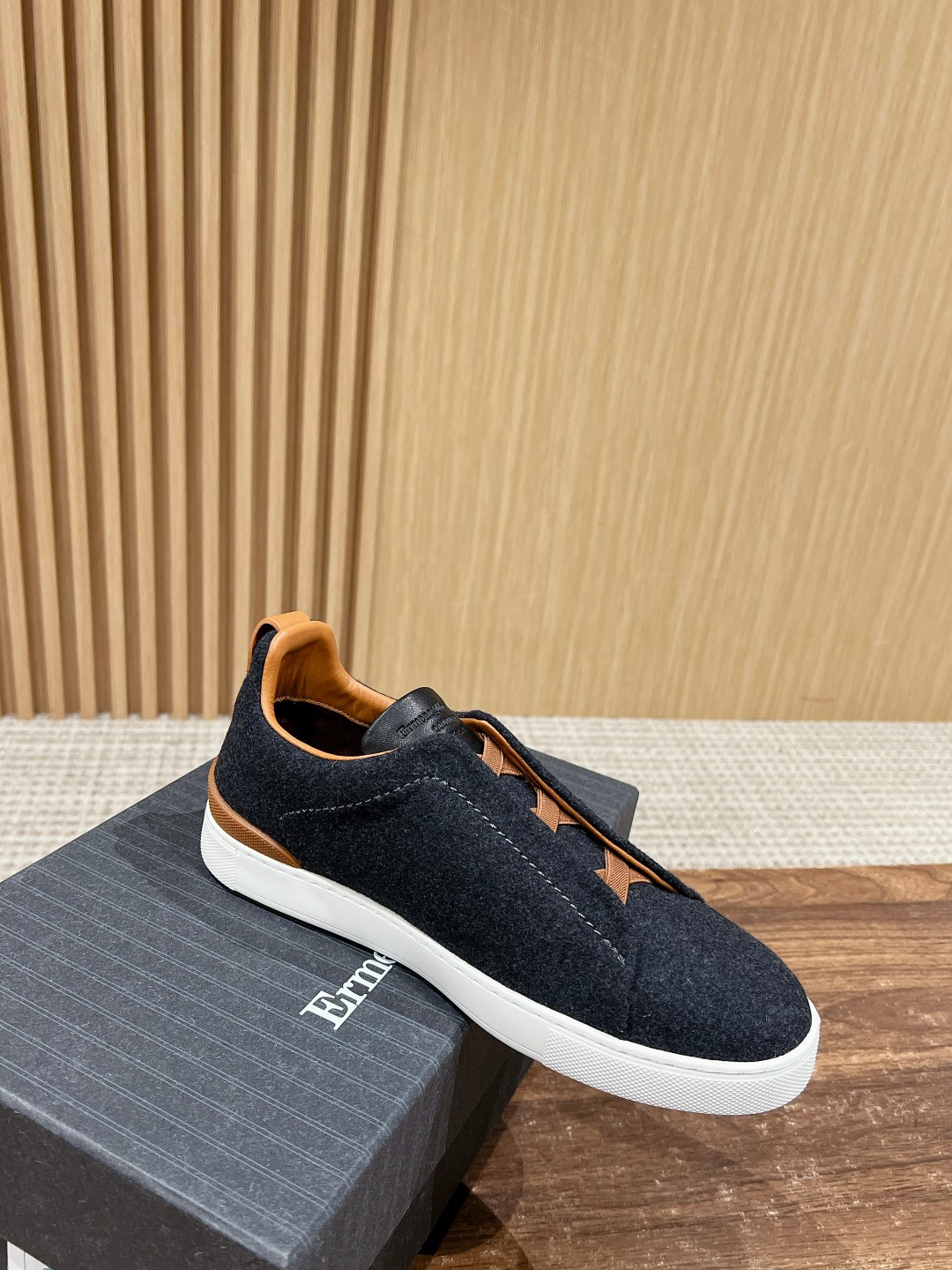 Ermenegildo Zegna Sustainable Wool Triple Stitch Sneakers with Regenerative Materials - 图片 3