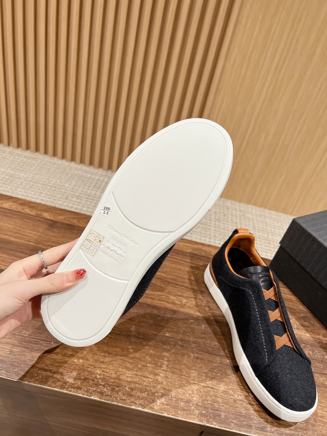 Ermenegildo Zegna Sustainable Wool Triple Stitch Sneakers with Regenerative Materials - 图片 9