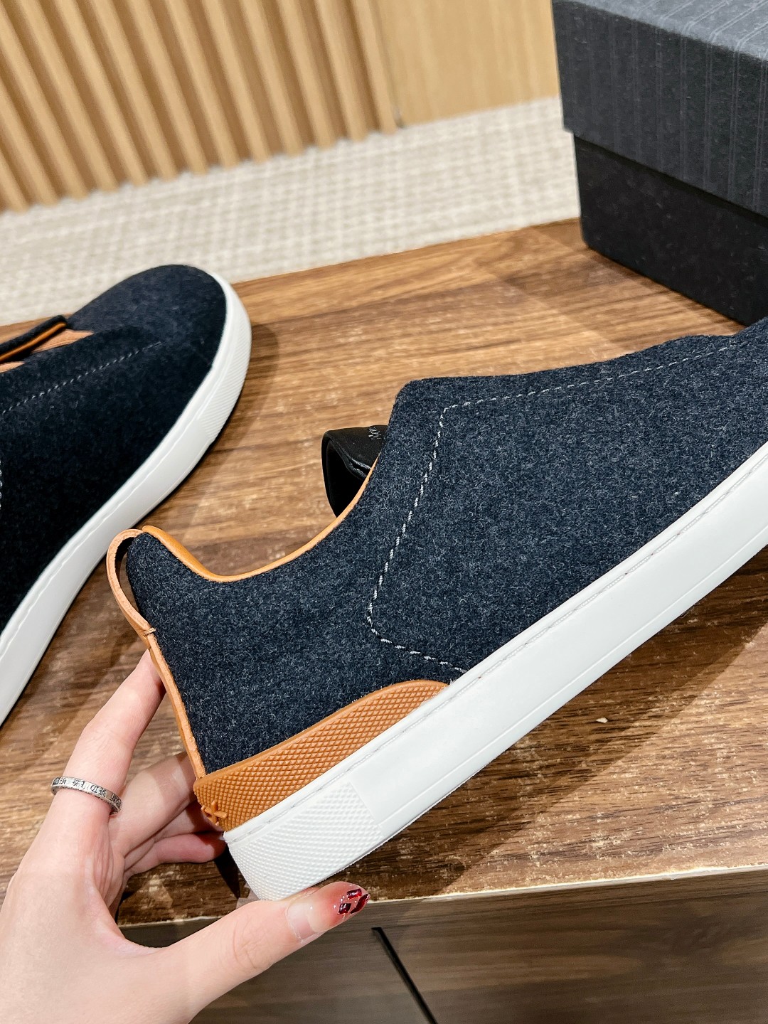 Ermenegildo Zegna Sustainable Wool Triple Stitch Sneakers with Regenerative Materials - 图片 7
