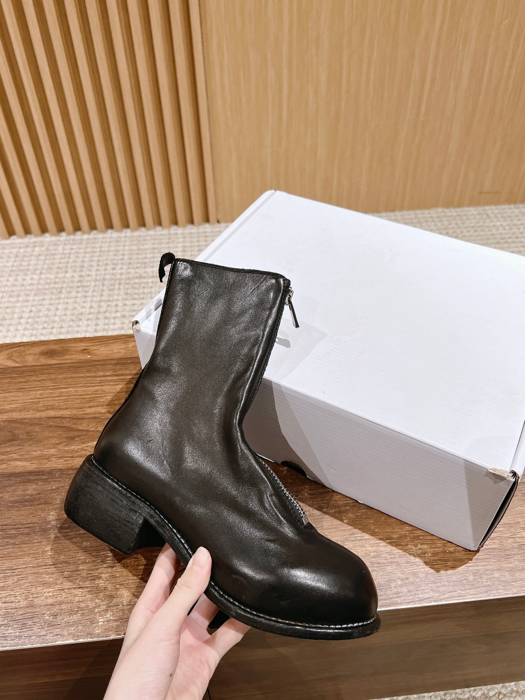 Unique Handmade Shoes: Guidi #Guetti Chelsea Wrinkles Rehabilitation - 图片 5