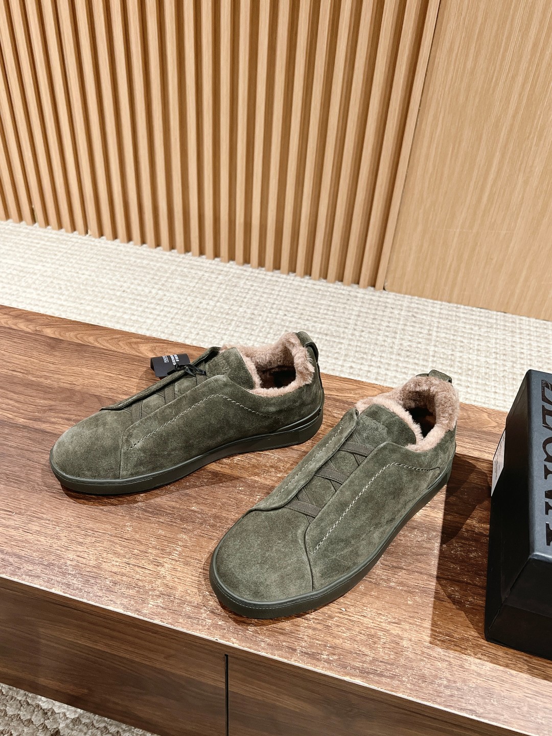 Ermenegildo Zegna Leather Sneakers with Triple StitchTM Detail and Rubber Soles - 图片 2