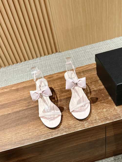 Chanel 2025 Spring/Summer Lambskin Bow Sandals - Elegant & Comfortable 1 Chanel 2025 Spring/Summer Lambskin Bow Sandals - Elegant & Comfortable