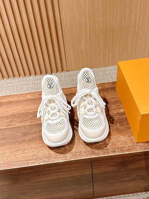 Louis Vuitton Archlight White Mesh Sneakers Chunky Women's Designer Shoes 1 Louis Vuitton Archlight White Mesh Sneakers Chunky Women's Designer Shoes