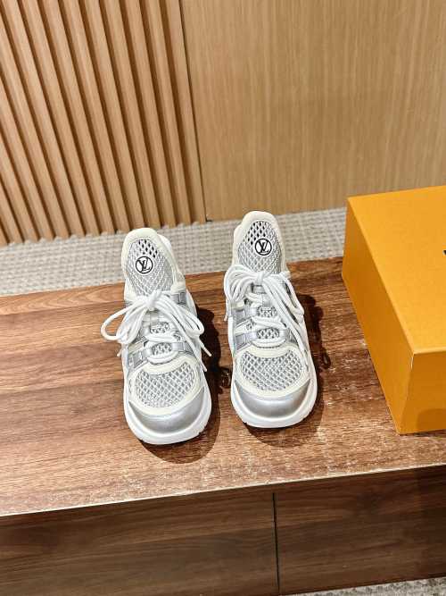 Louis Vuitton Archlight White Mesh Sneakers Chunky Designer Shoes 1 Louis Vuitton Archlight White Mesh Sneakers Chunky Designer Shoes