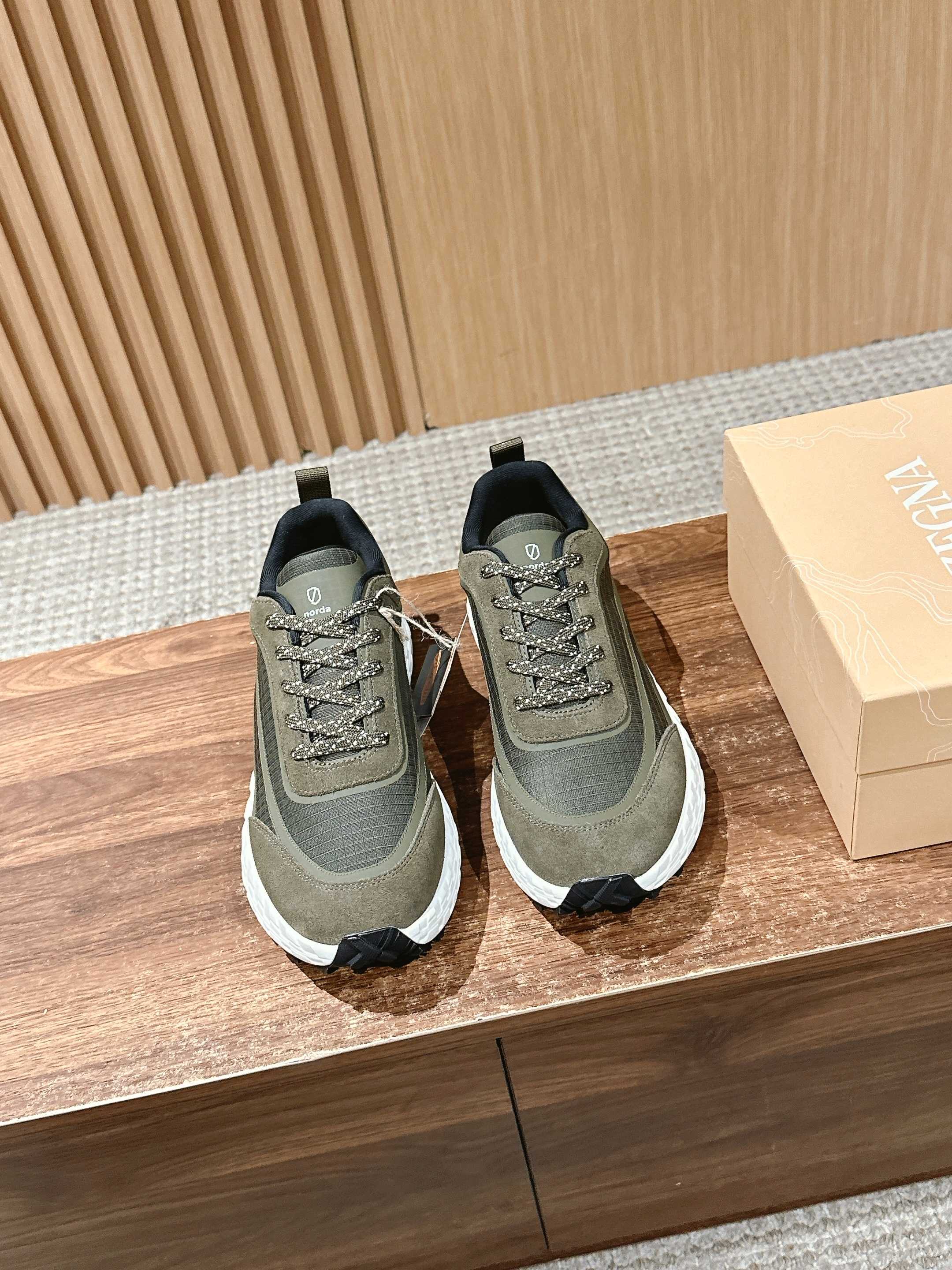 Zegna x Xnorda Genia xnordaTM Waterproof Sports Shoes with Recyclable Materials.