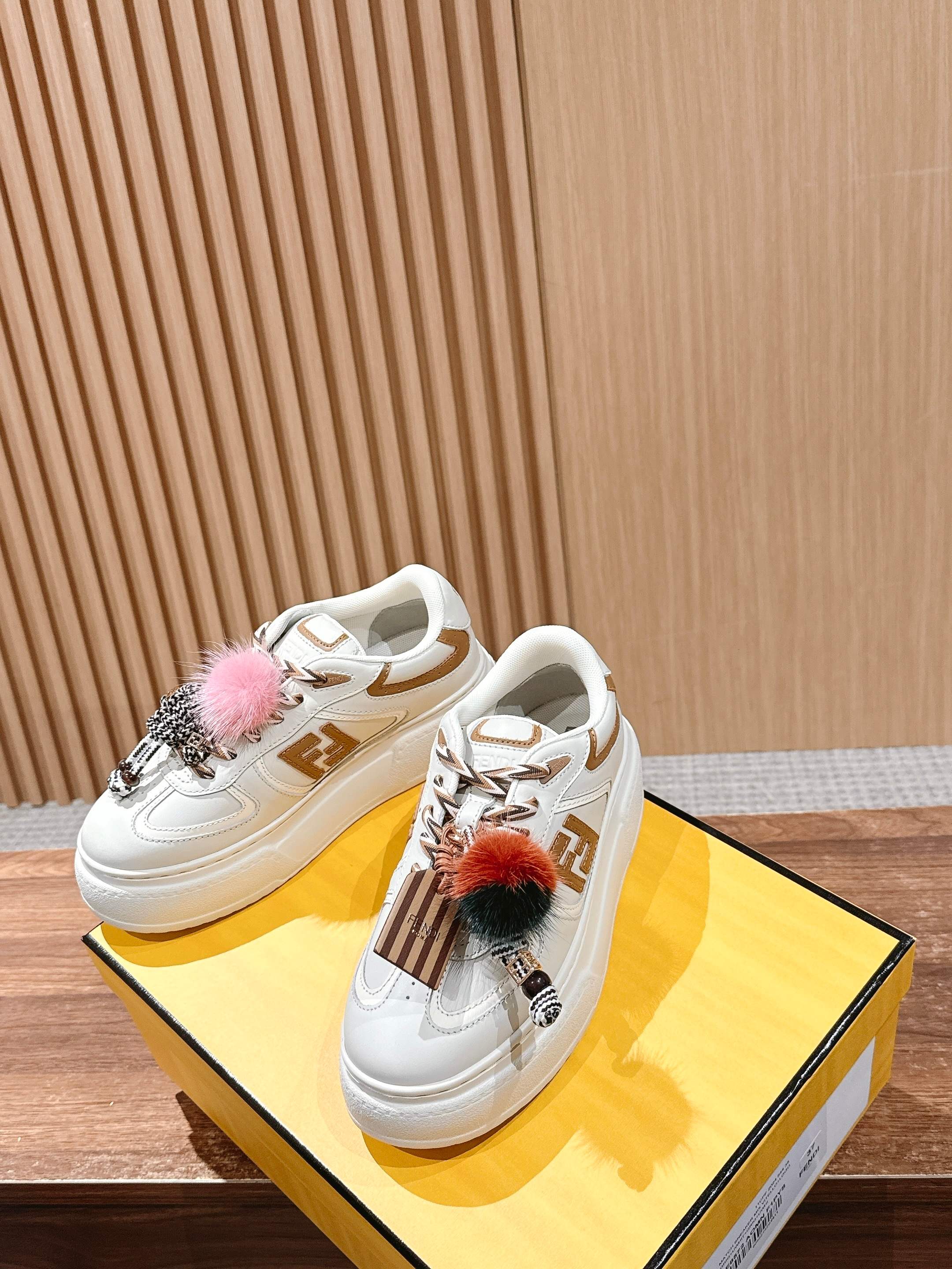 “FENDI Match Platform: New Leather and Suede Sneakers” - 图片 4