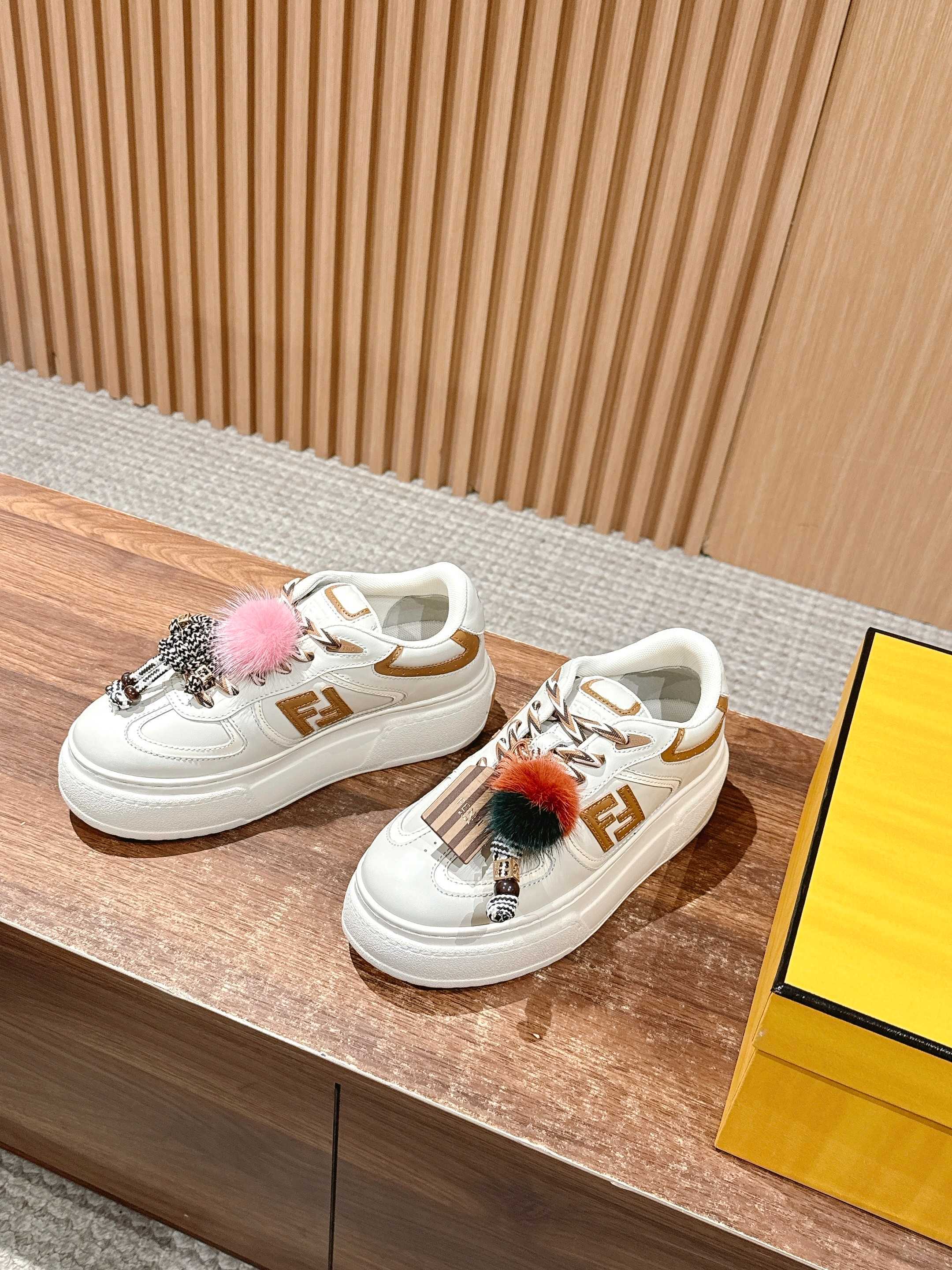 “FENDI Match Platform: New Leather and Suede Sneakers” - 图片 2