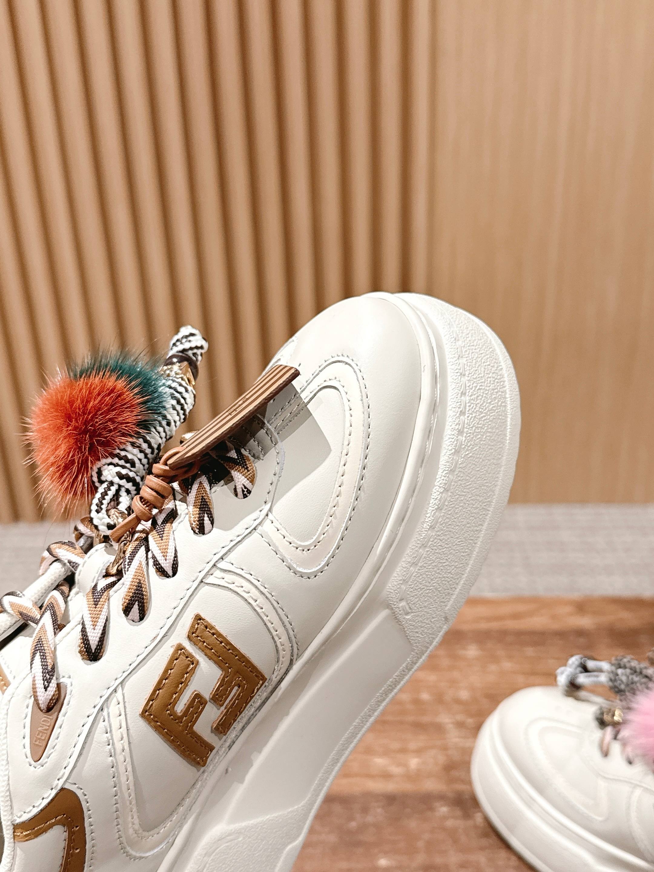 “FENDI Match Platform: New Leather and Suede Sneakers” - 图片 6